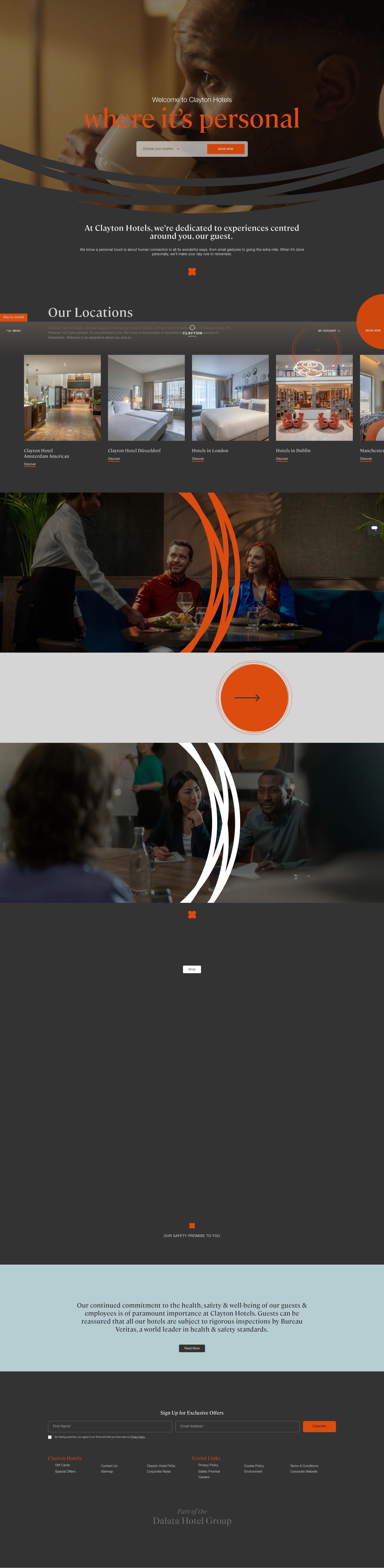 Screenshot of www.claytonhotels.com
