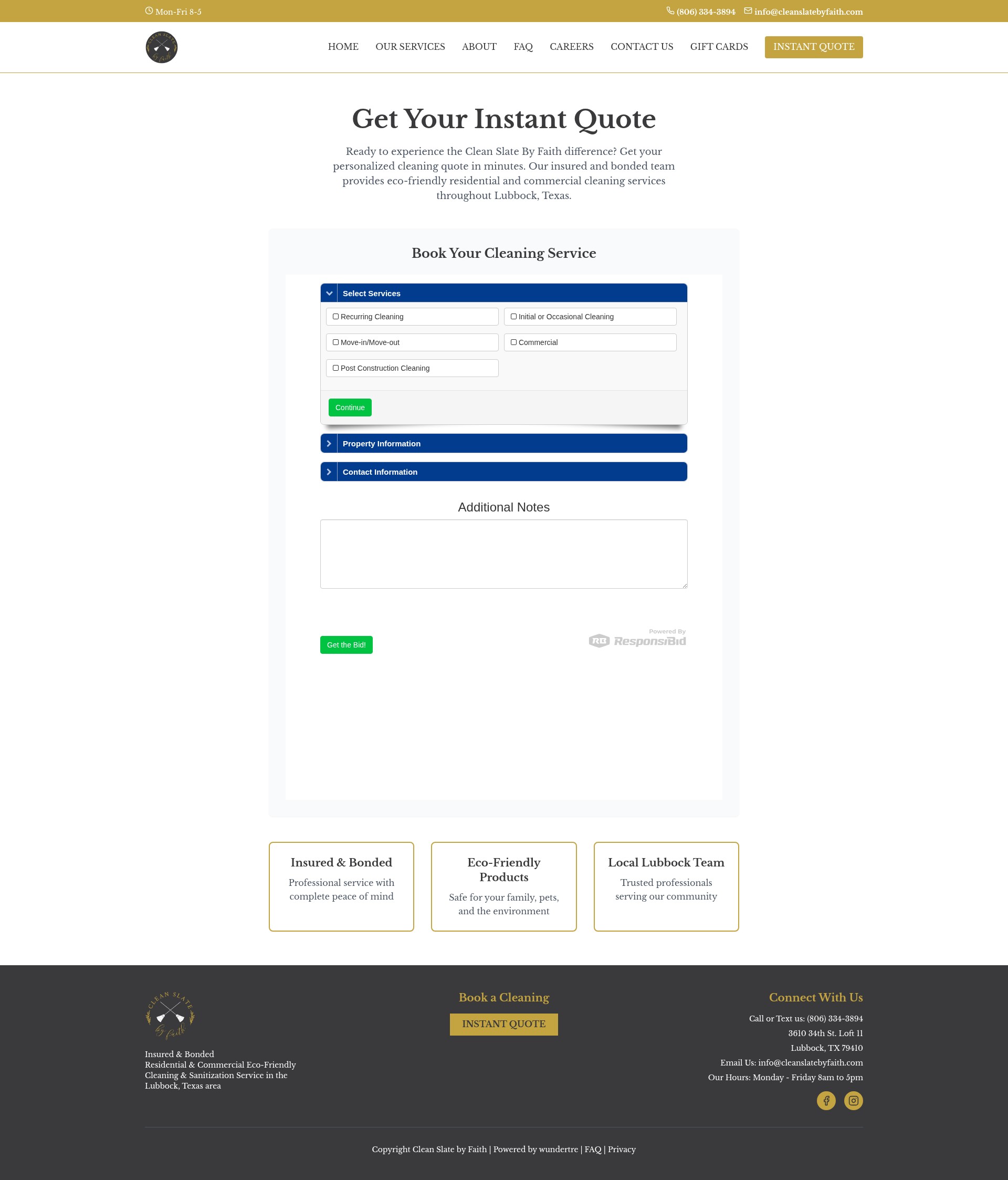 Screenshot of www.cleanslatebyfaith.com