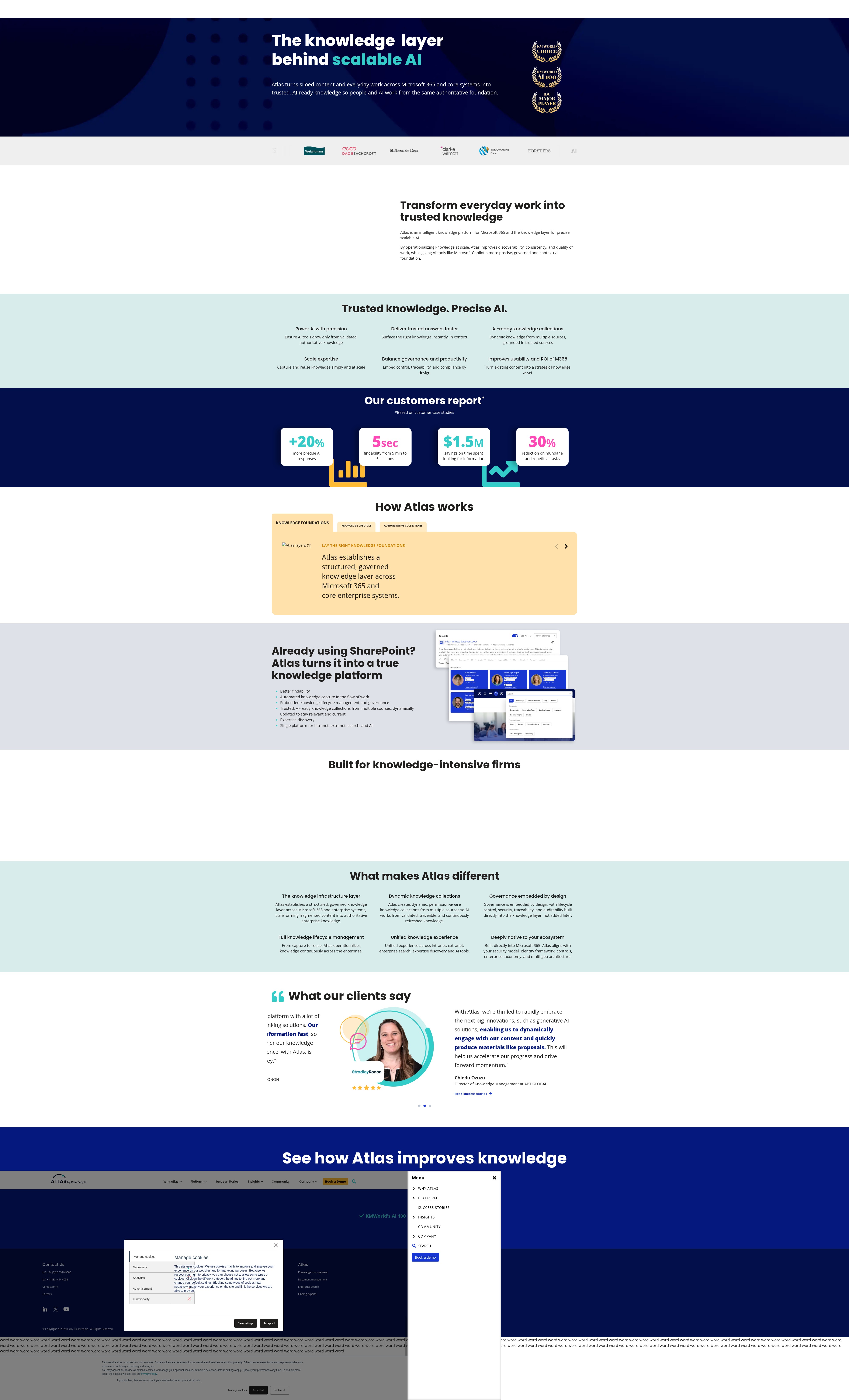 Screenshot of www.clearpeople.com