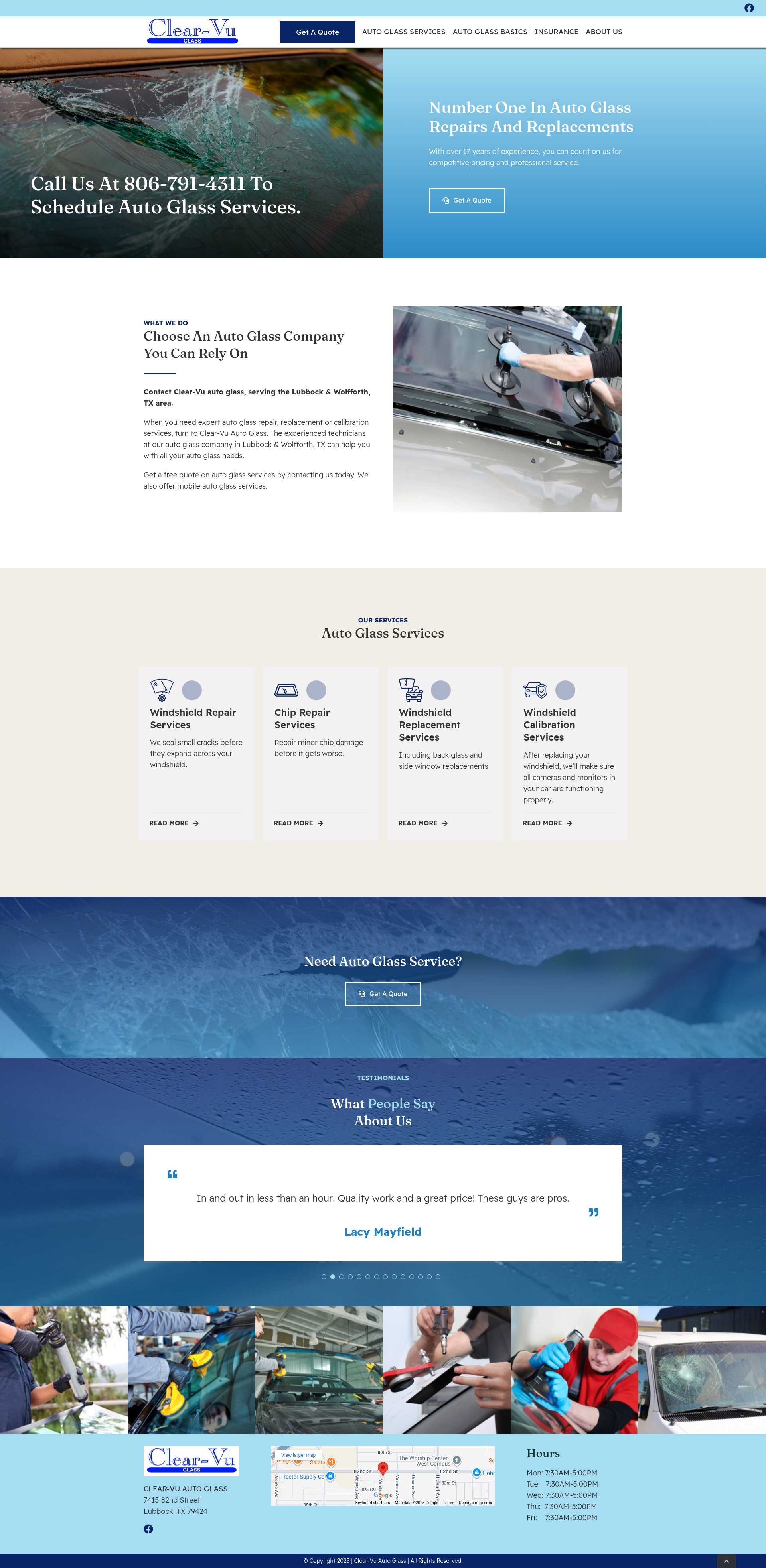 Screenshot of www.clearvulubbock.com