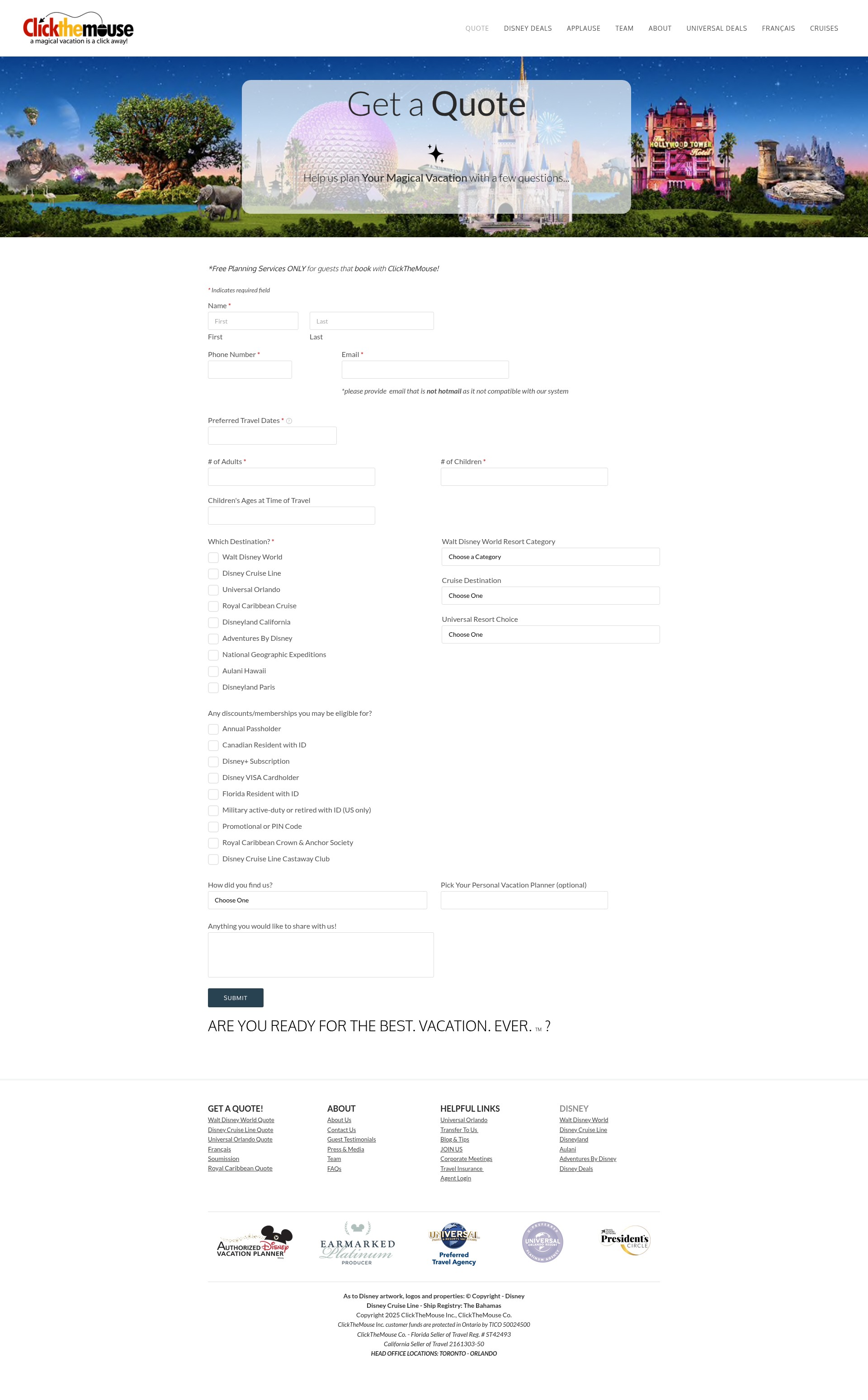 Screenshot of www.clickthemouse.ca