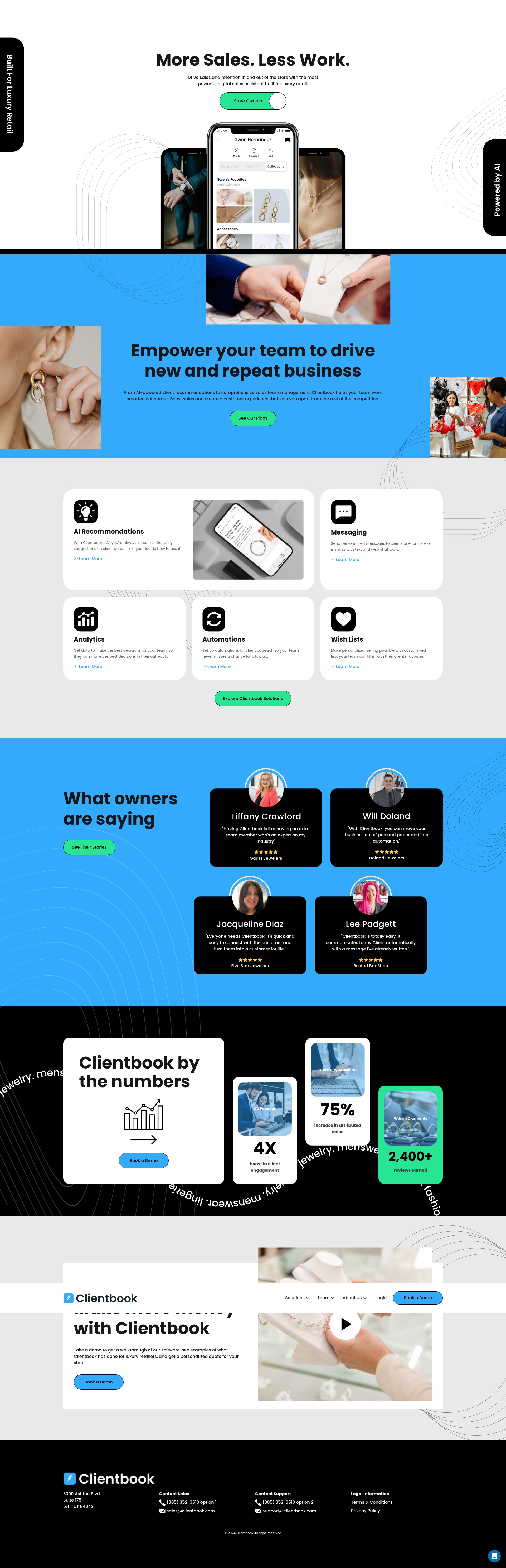 Screenshot of www.clientbook.com
