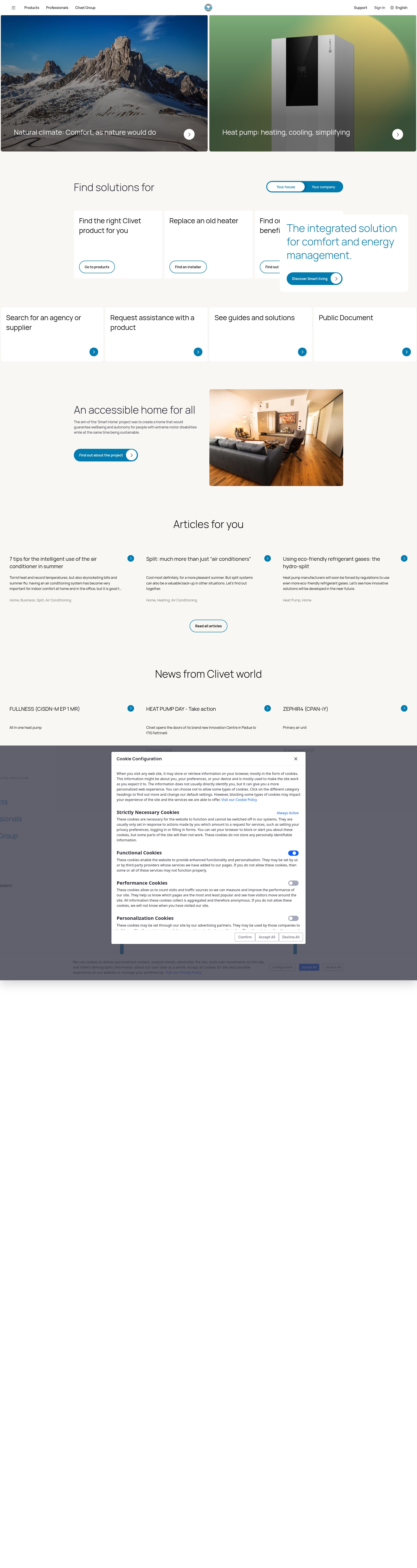 Screenshot of www.clivet.com