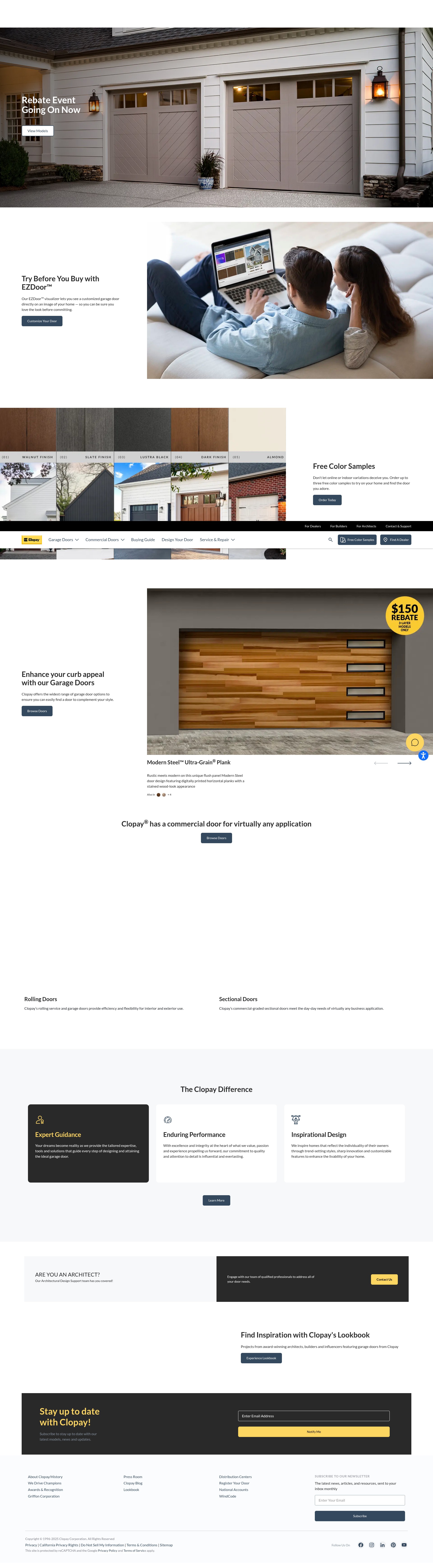 Screenshot of www.clopaydoor.com