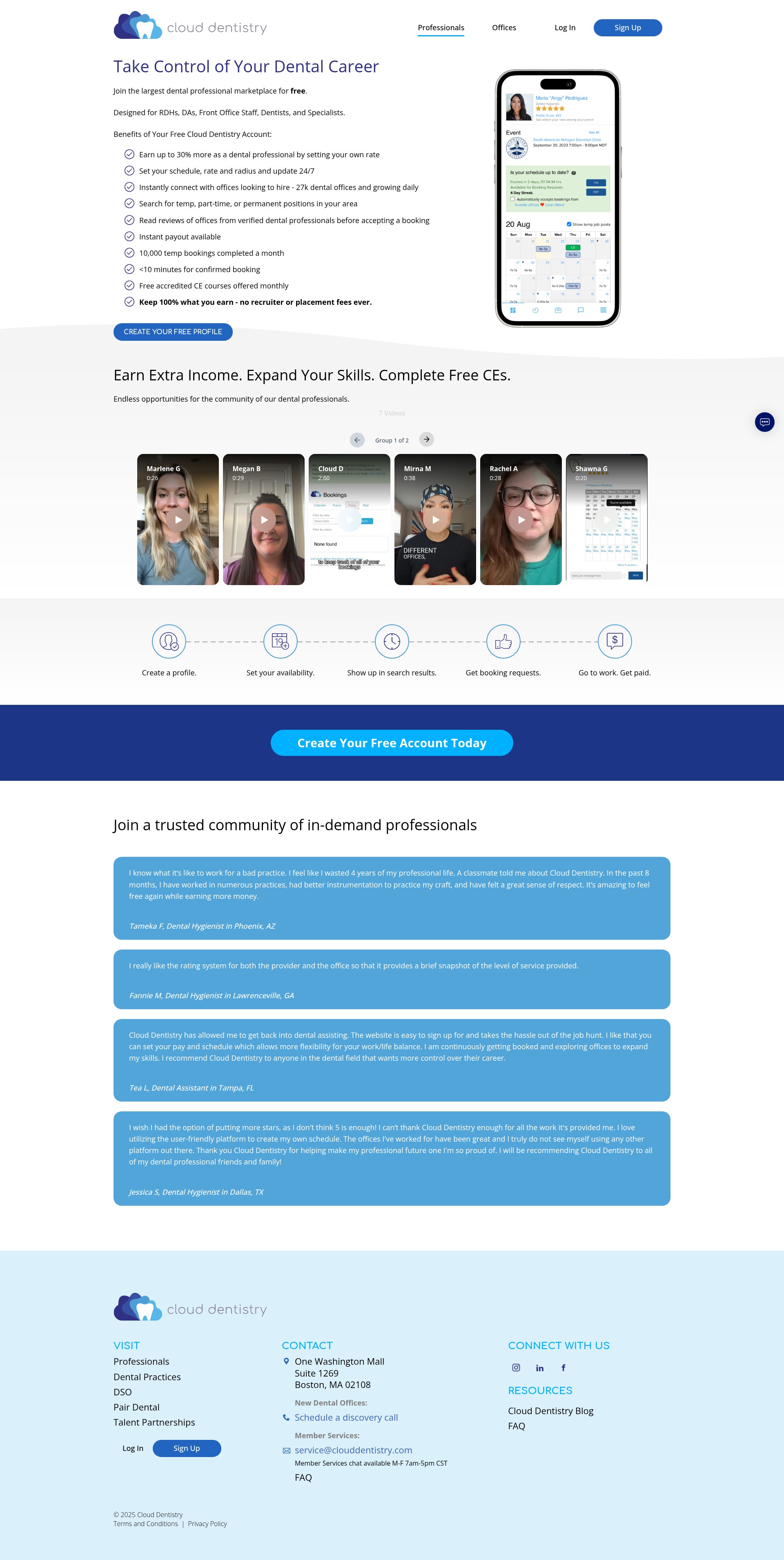 Screenshot of www.clouddentistry.com