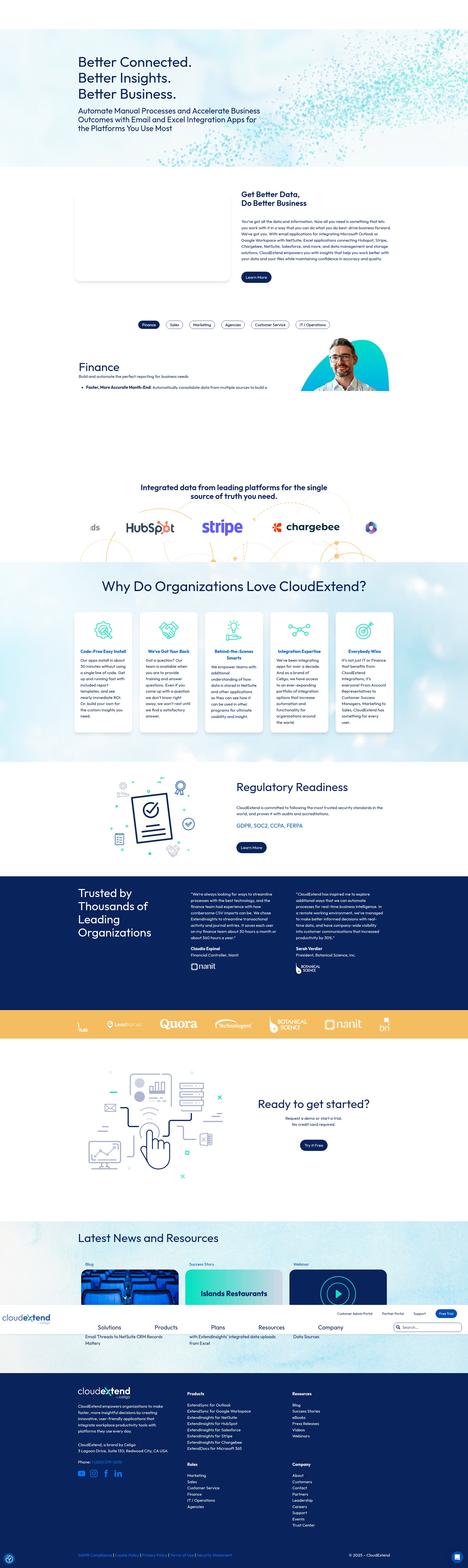 Screenshot of www.cloudextend.io