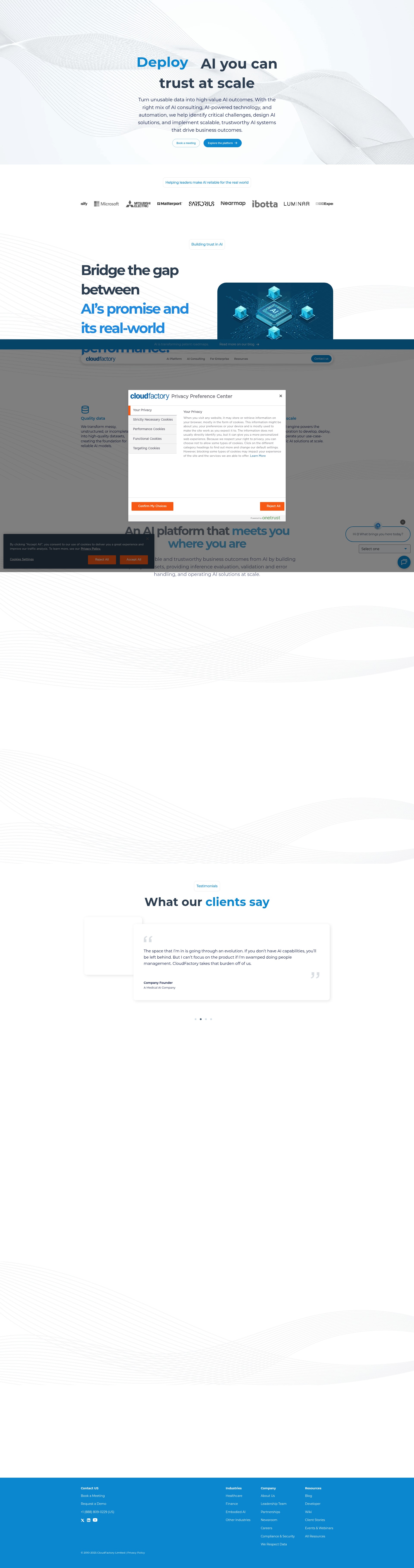 Screenshot of www.cloudfactory.com