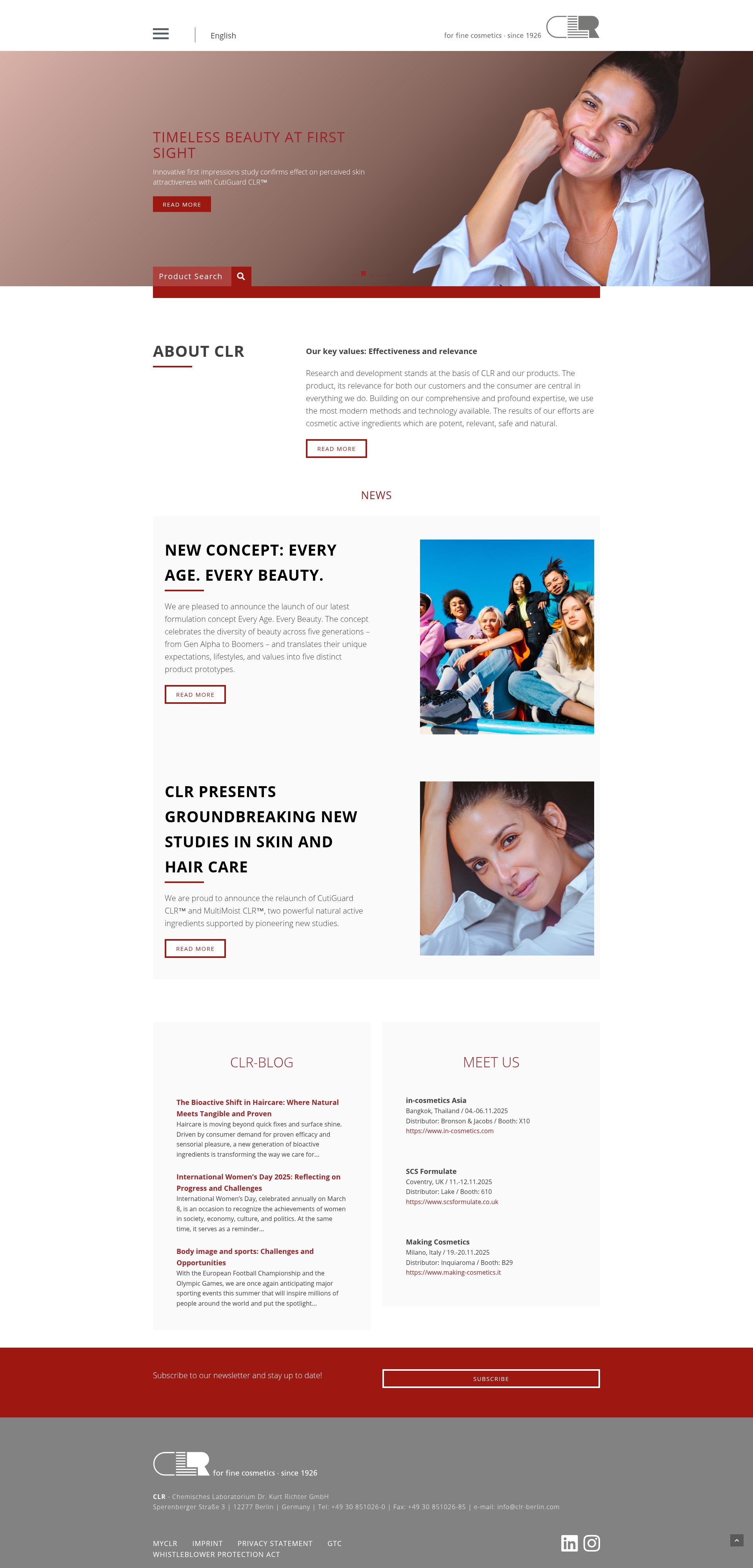 Screenshot of www.clr-berlin.com