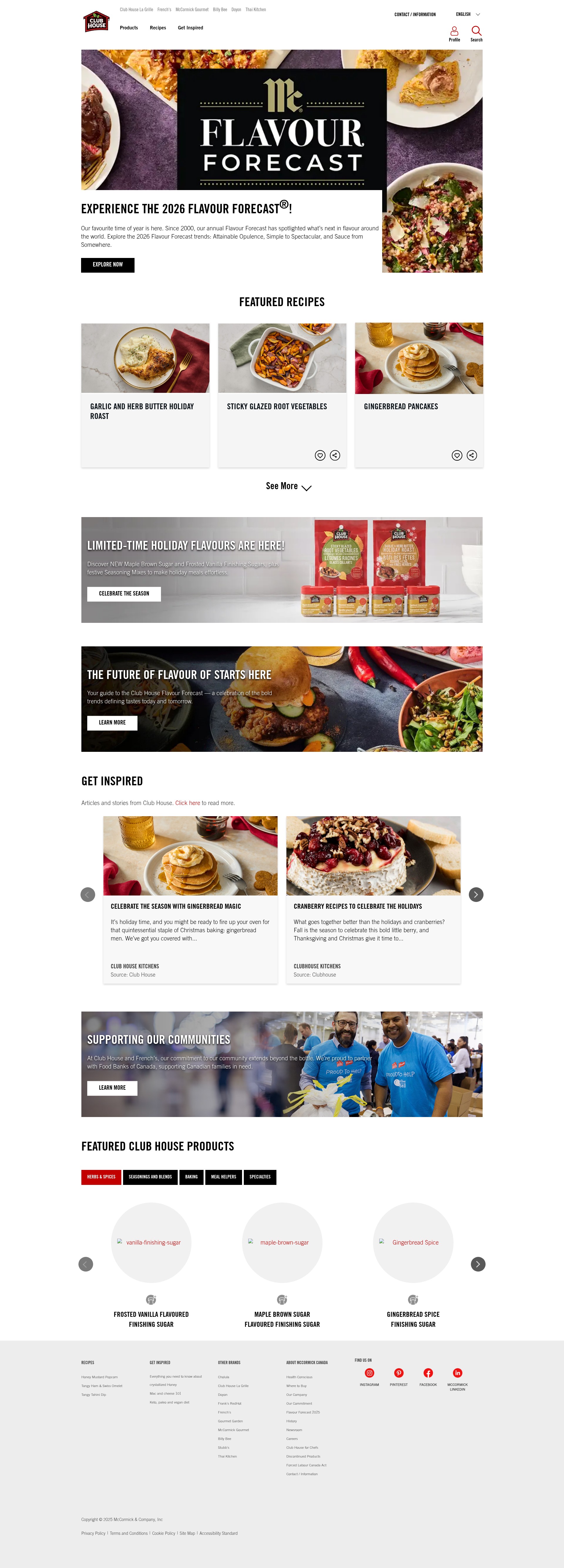 Screenshot of www.clubhouse.ca