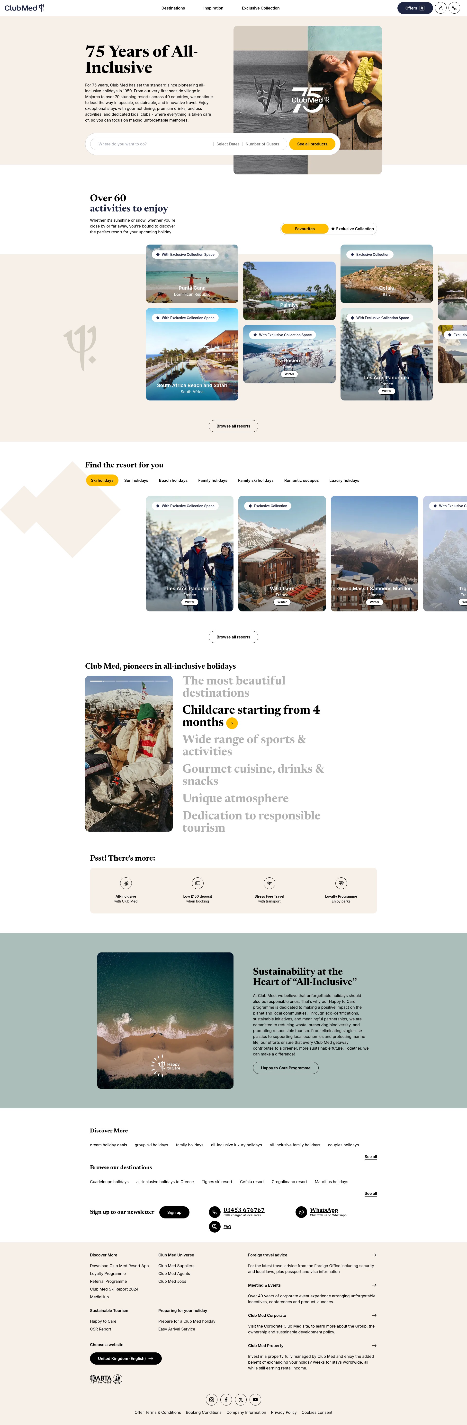 Screenshot of www.clubmed.co.uk