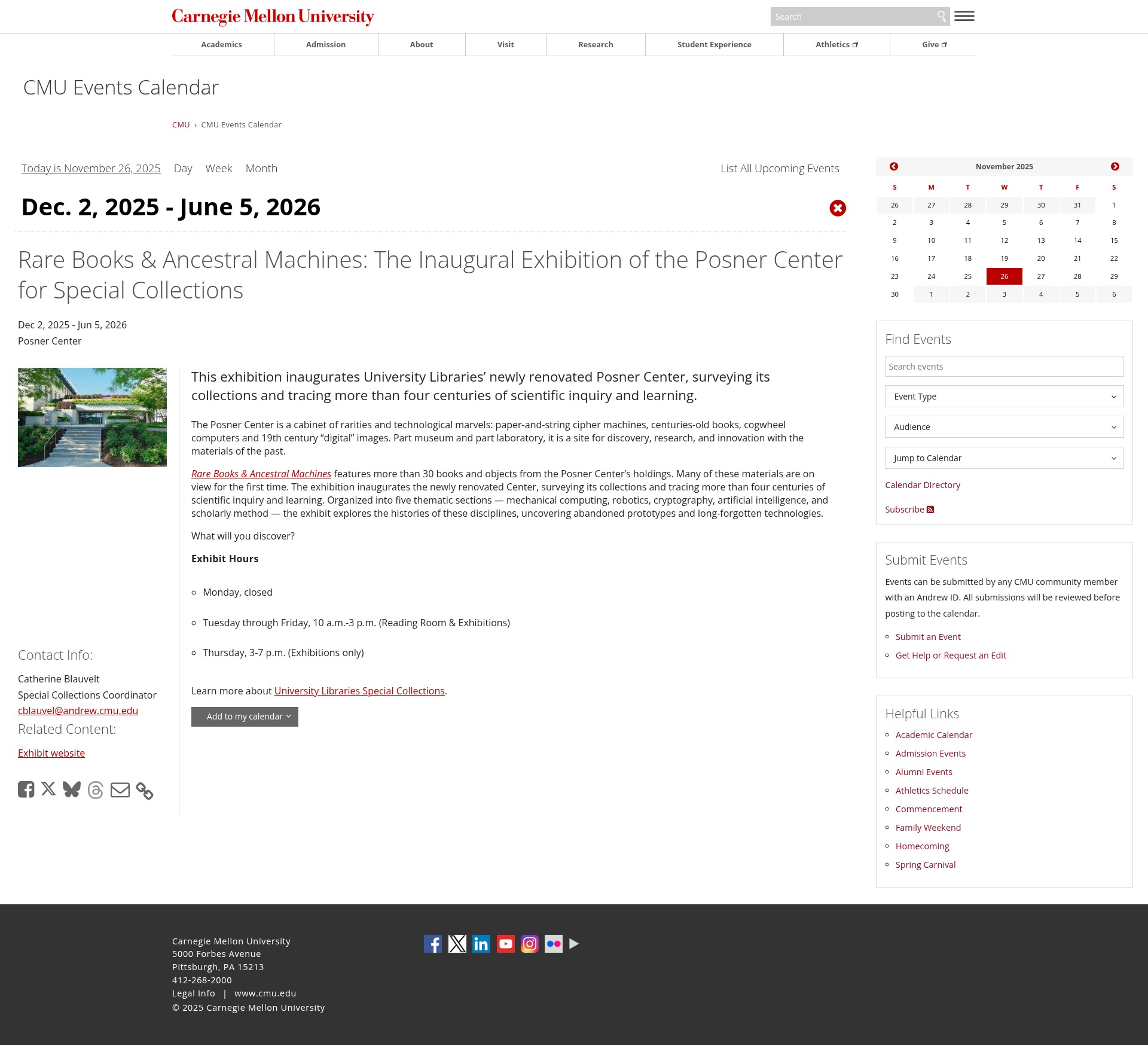 Screenshot of www.cmu.edu
