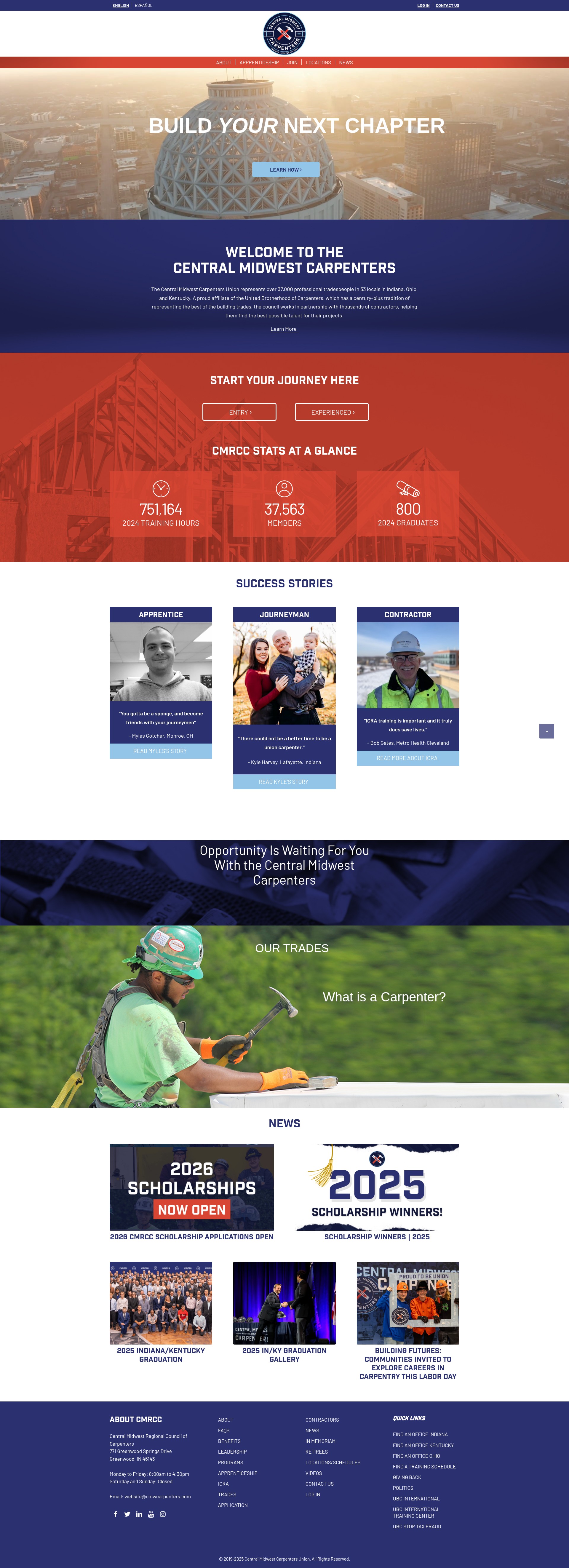 Screenshot of www.cmwcarpenters.com