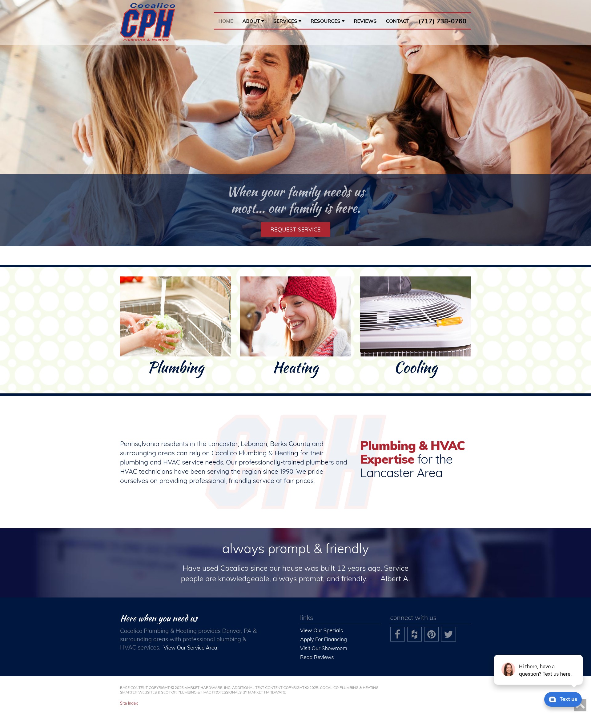 Screenshot of www.cocalicoph.com