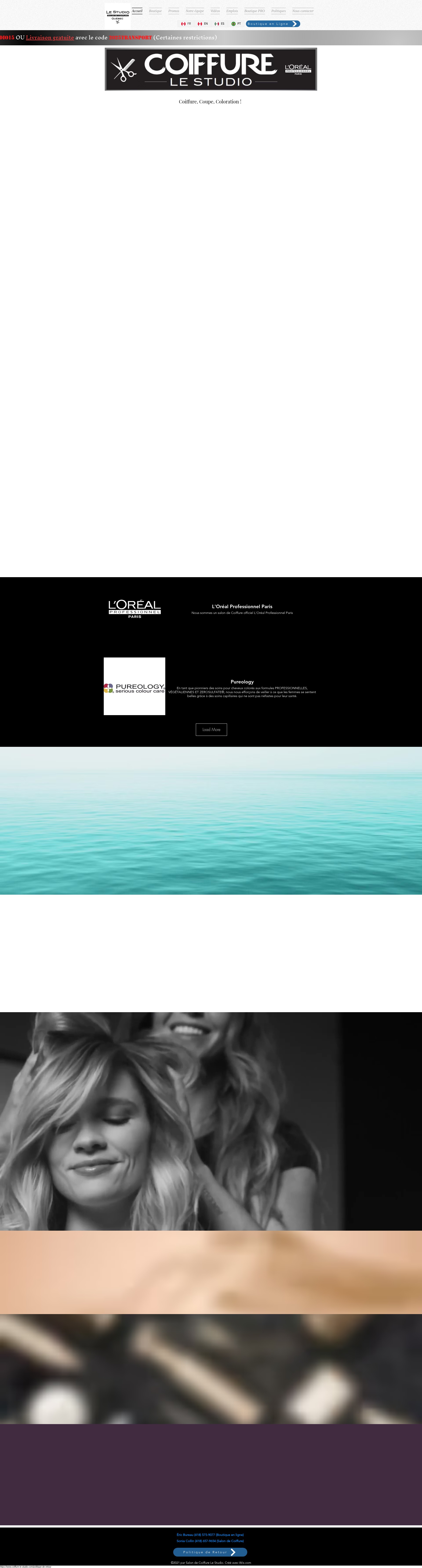 Screenshot of www.coiffure-le-studio.com