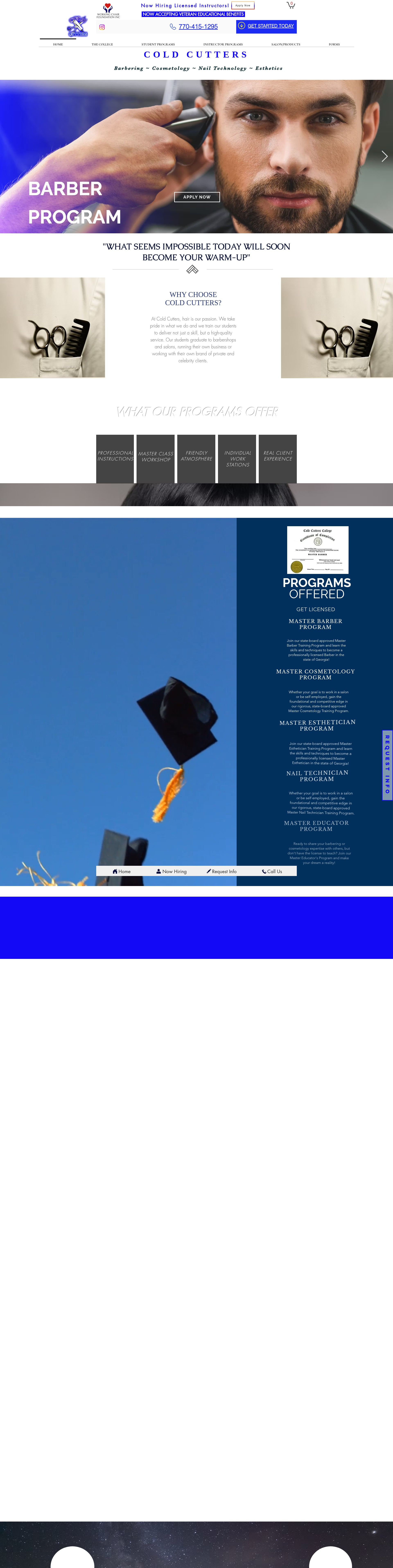 Screenshot of www.coldcutters.com