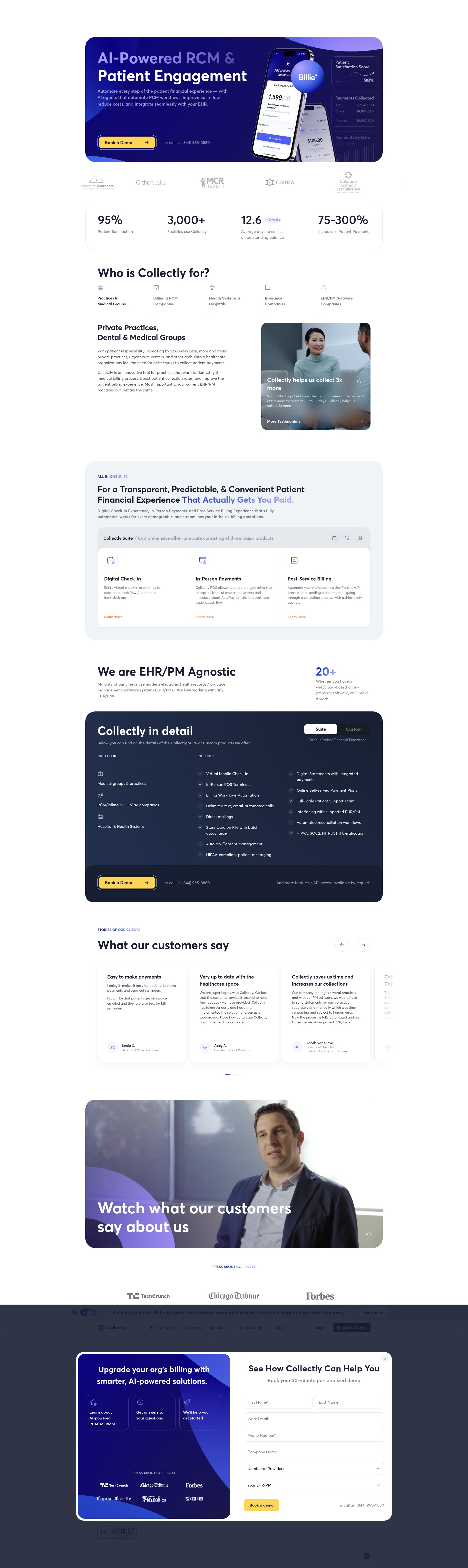 Screenshot of www.collectly.co