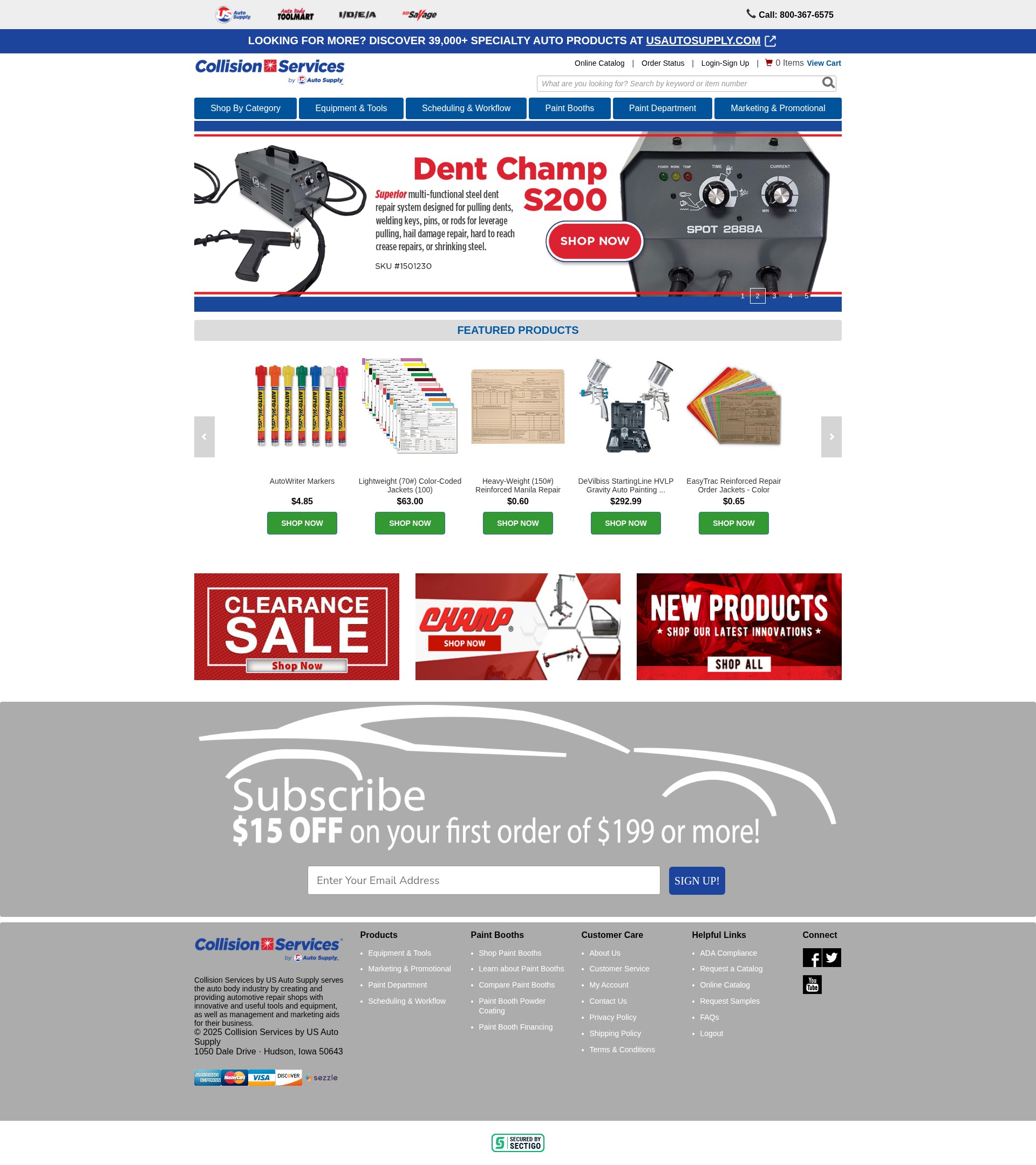 Screenshot of www.collisionservices.com