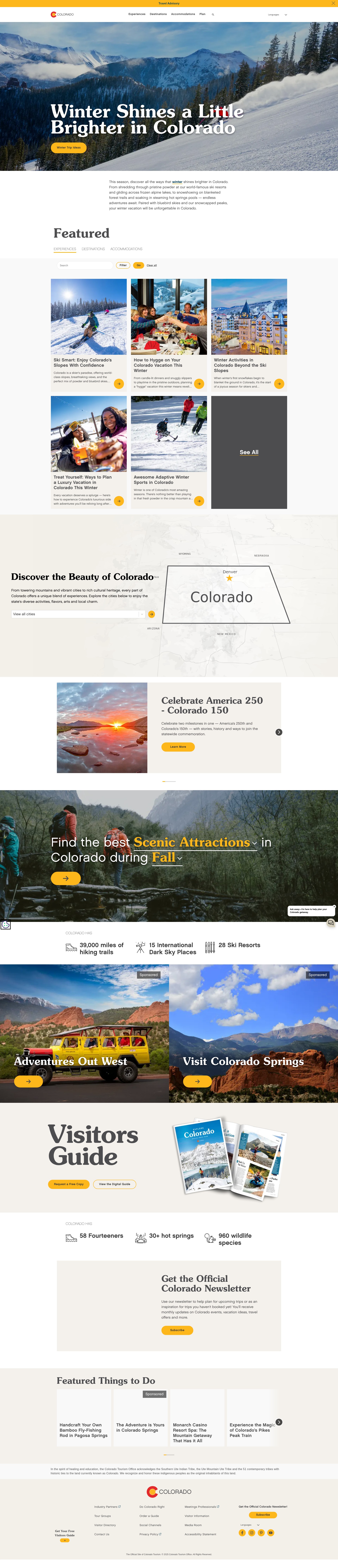 Screenshot of www.colorado.com