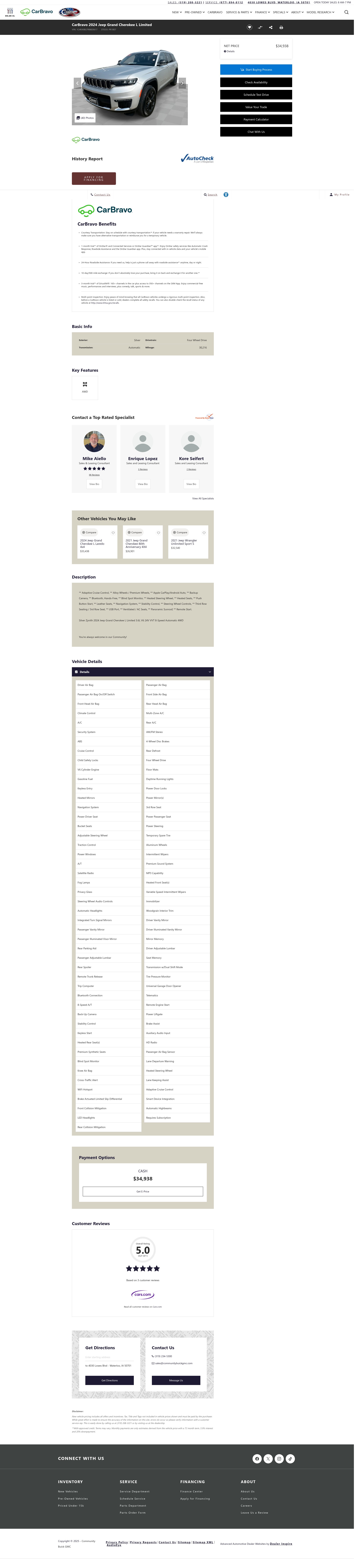 Screenshot of www.communitybuickgmc.com