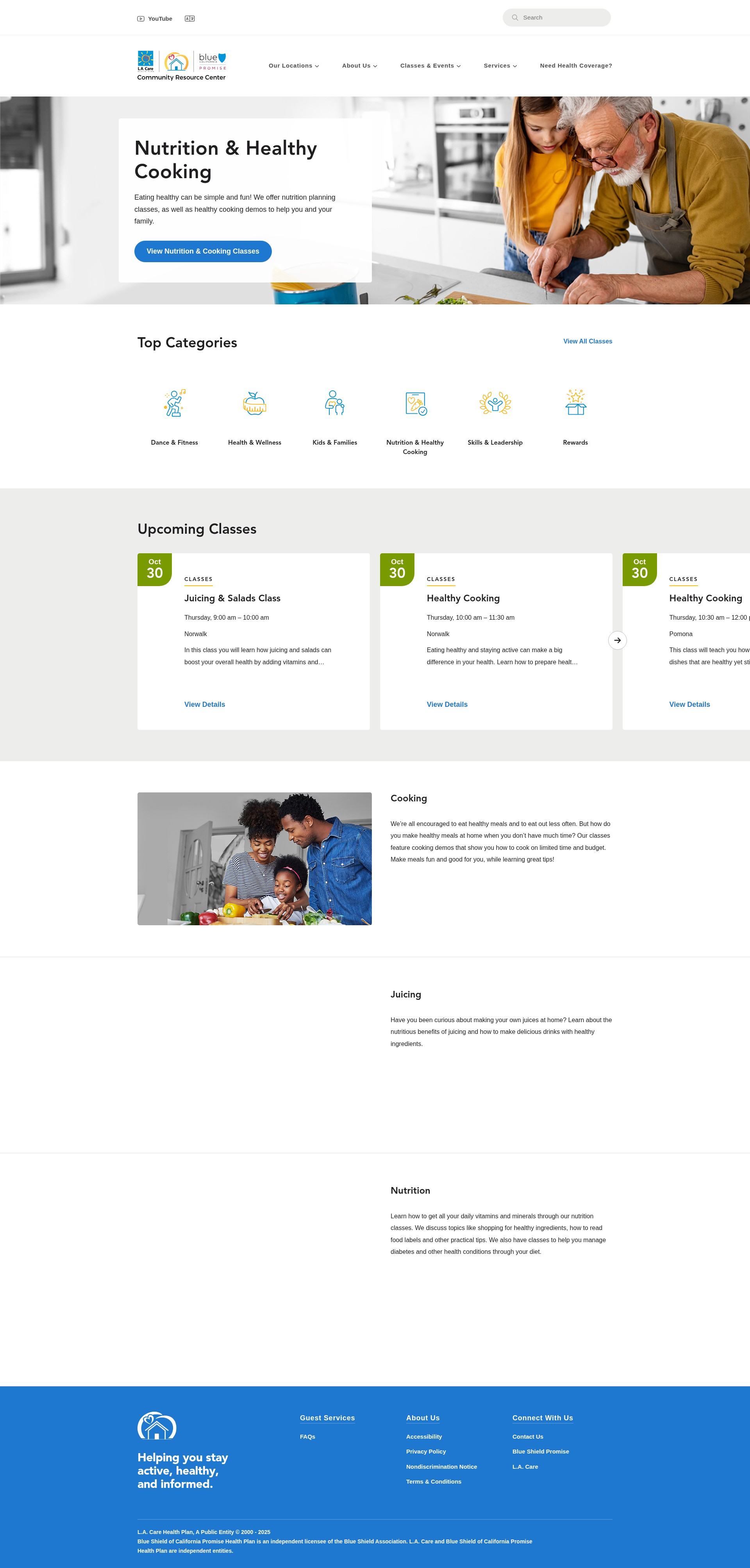 Screenshot of www.communityresourcecenterla.org