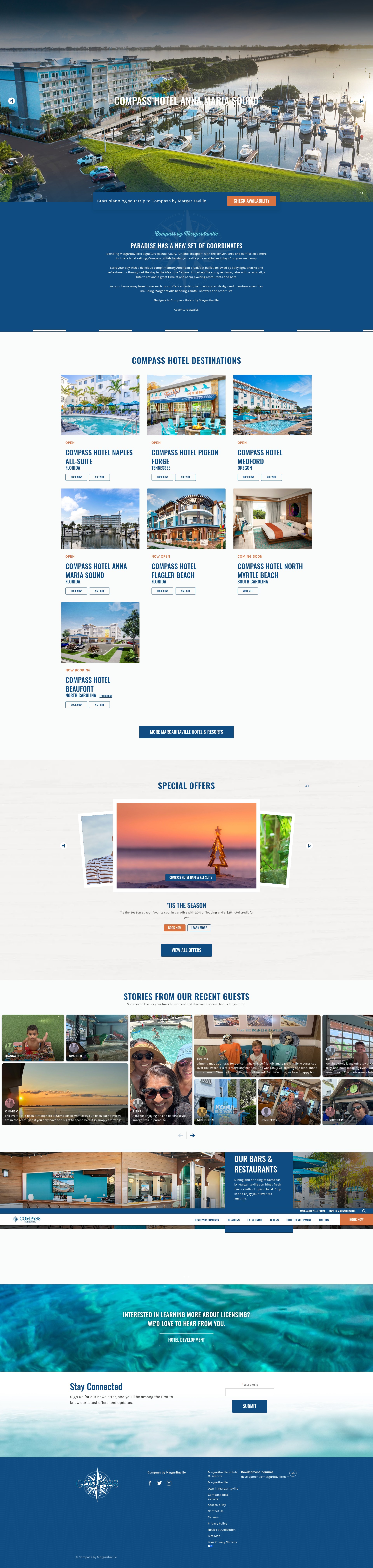 Screenshot of www.compasshotel.com