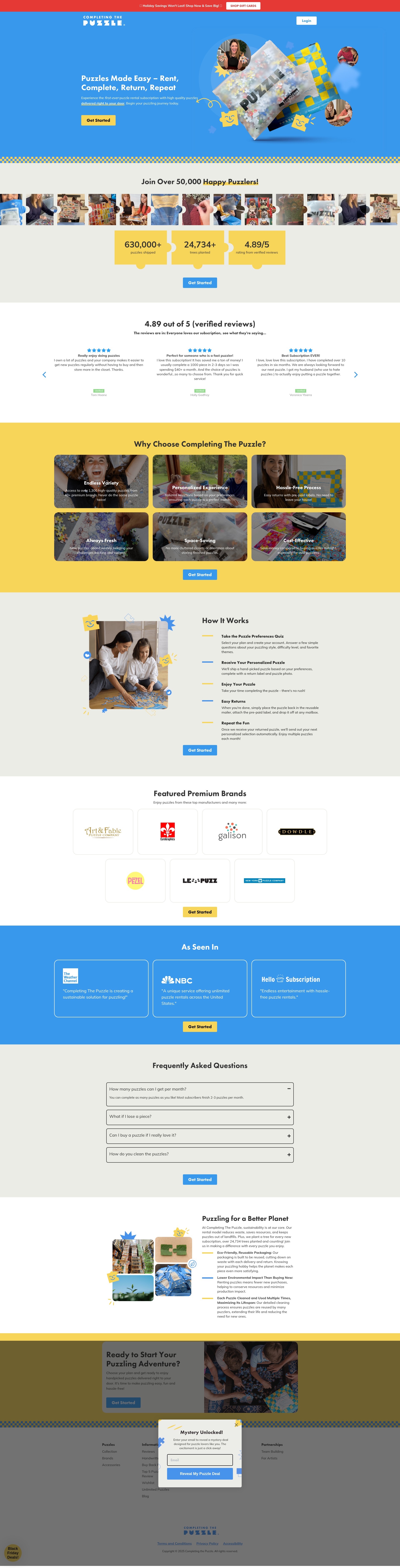 Screenshot of www.completingthepuzzle.com