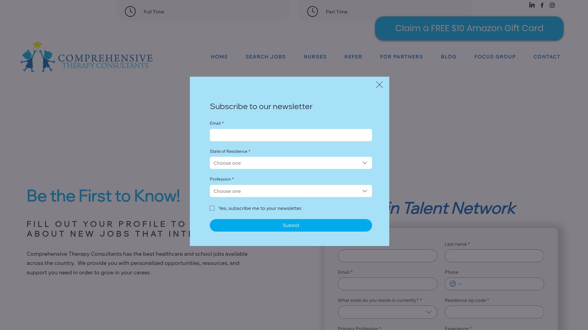Screenshot of www.comprehensivetherapyconsultants.com