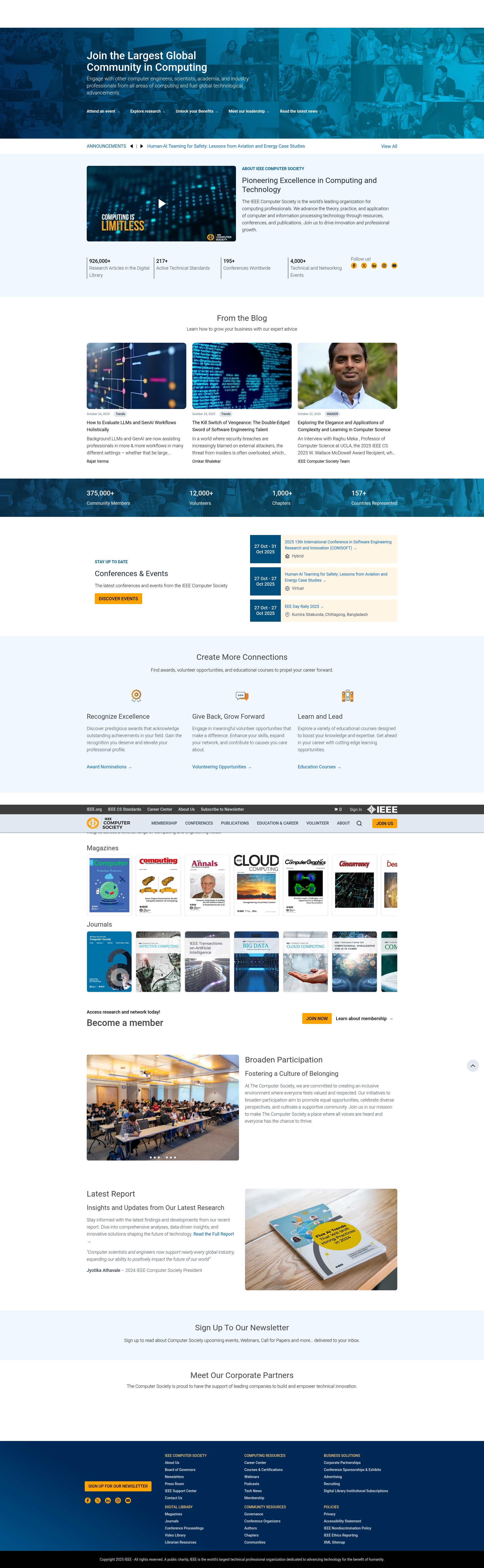 Screenshot of www.computer.org