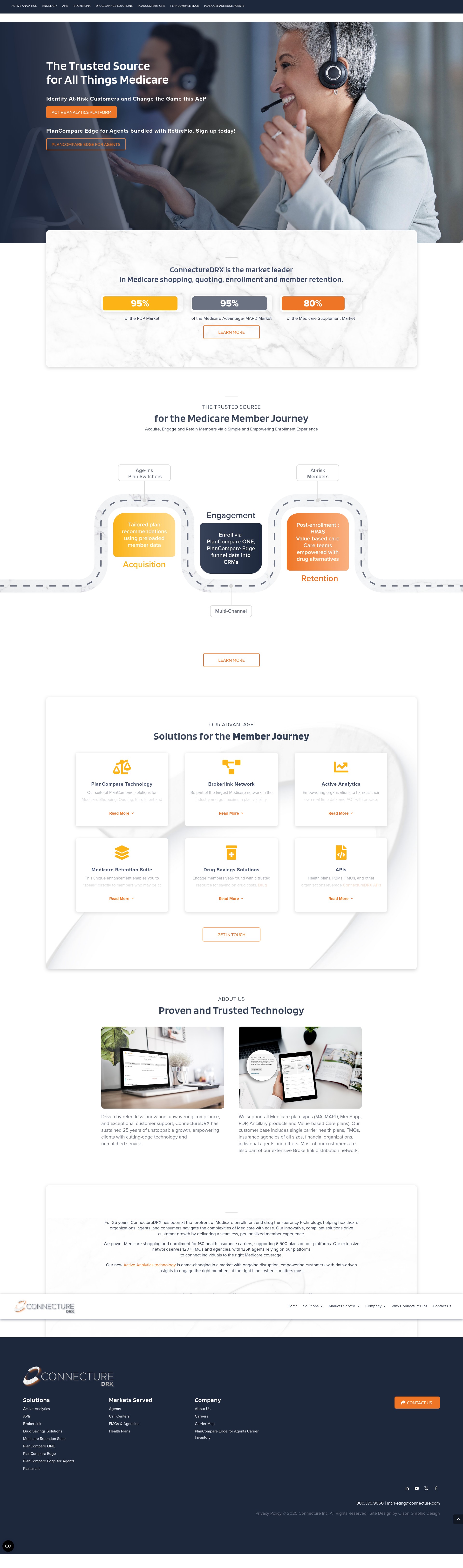 Screenshot of www.connecture.com