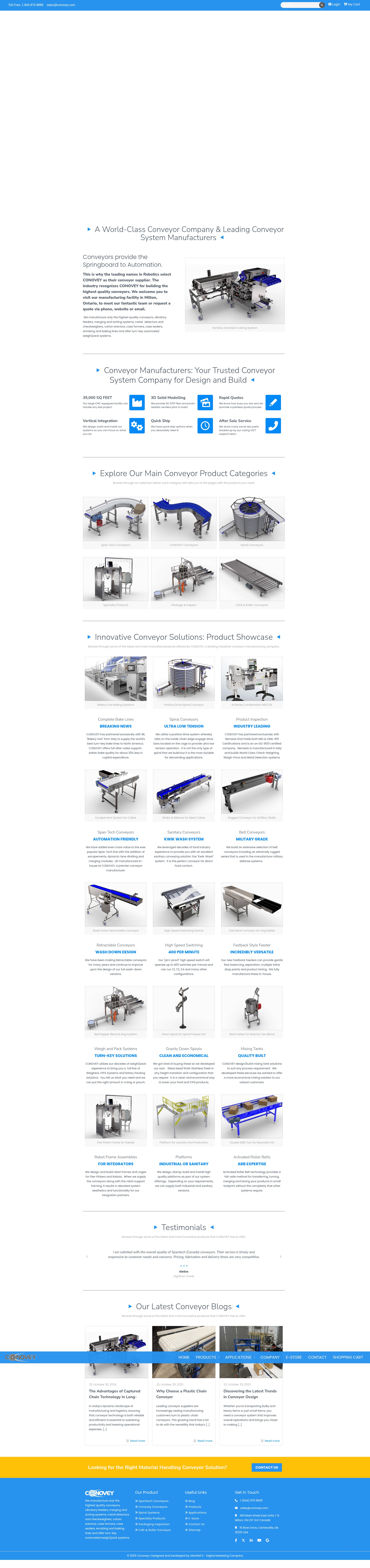 Screenshot of www.conovey.com