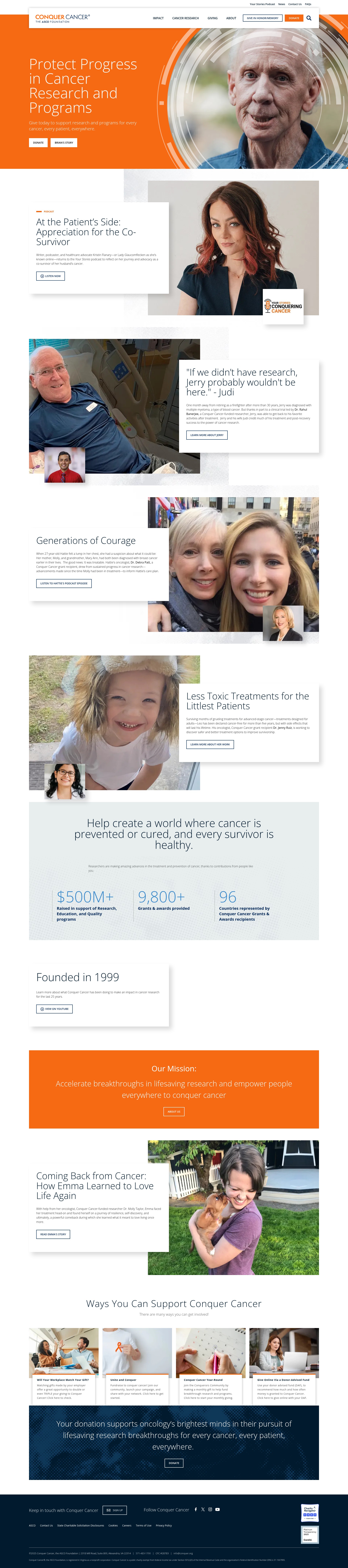 Screenshot of www.conquer.org