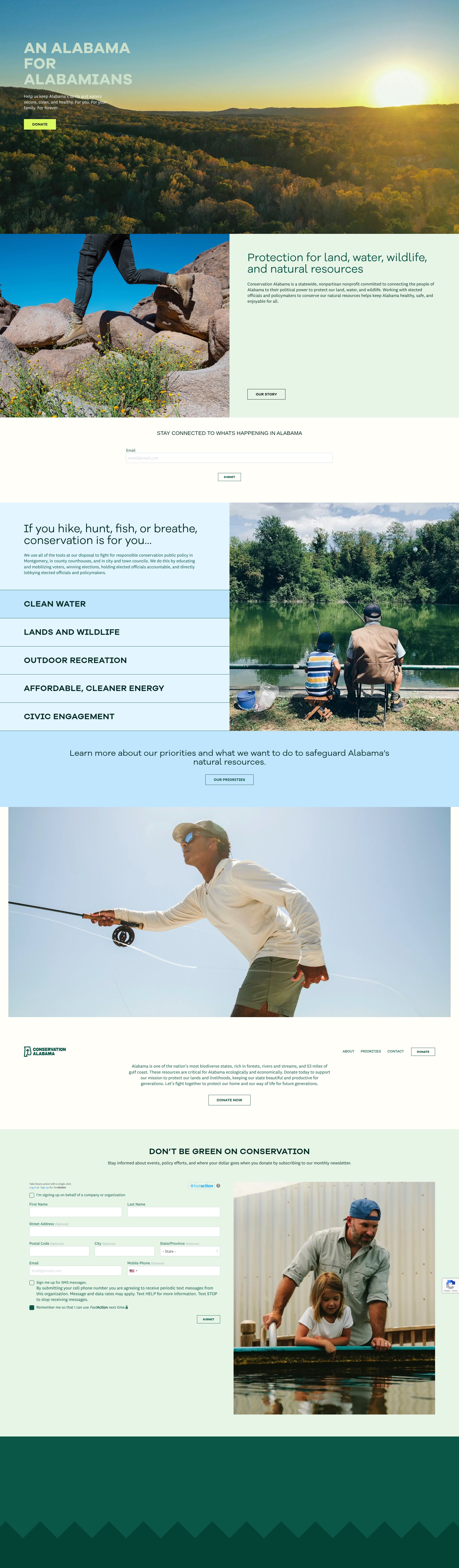 Screenshot of www.conservationalabama.org
