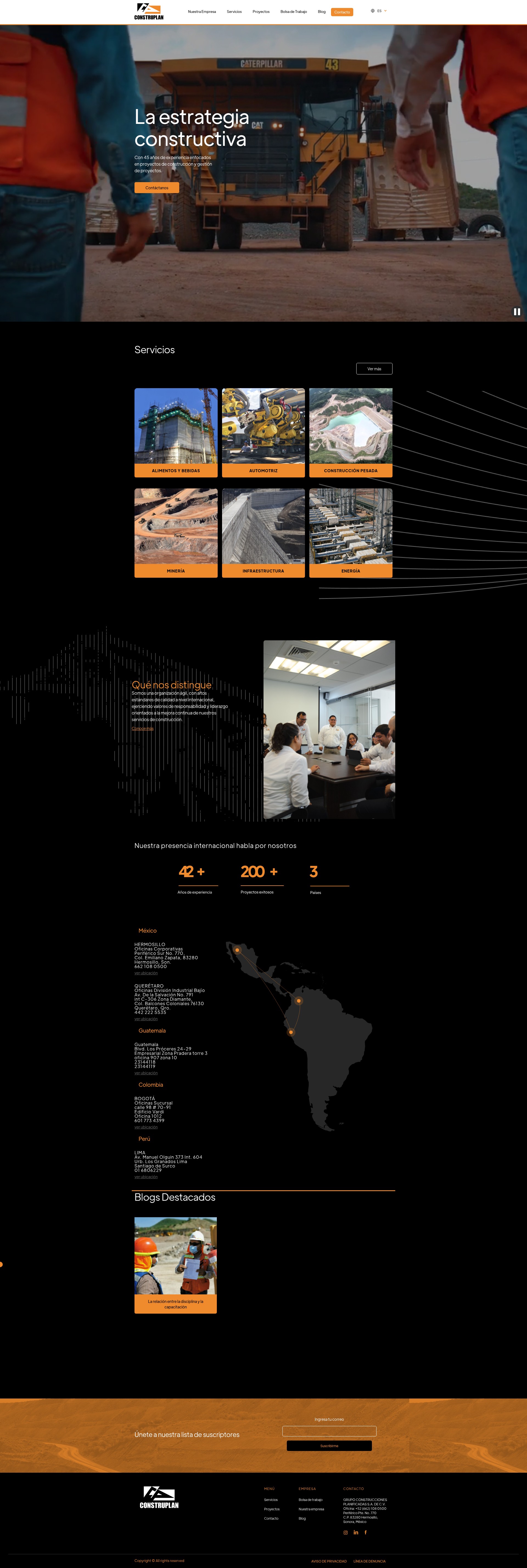 Screenshot of www.construplan.com.mx