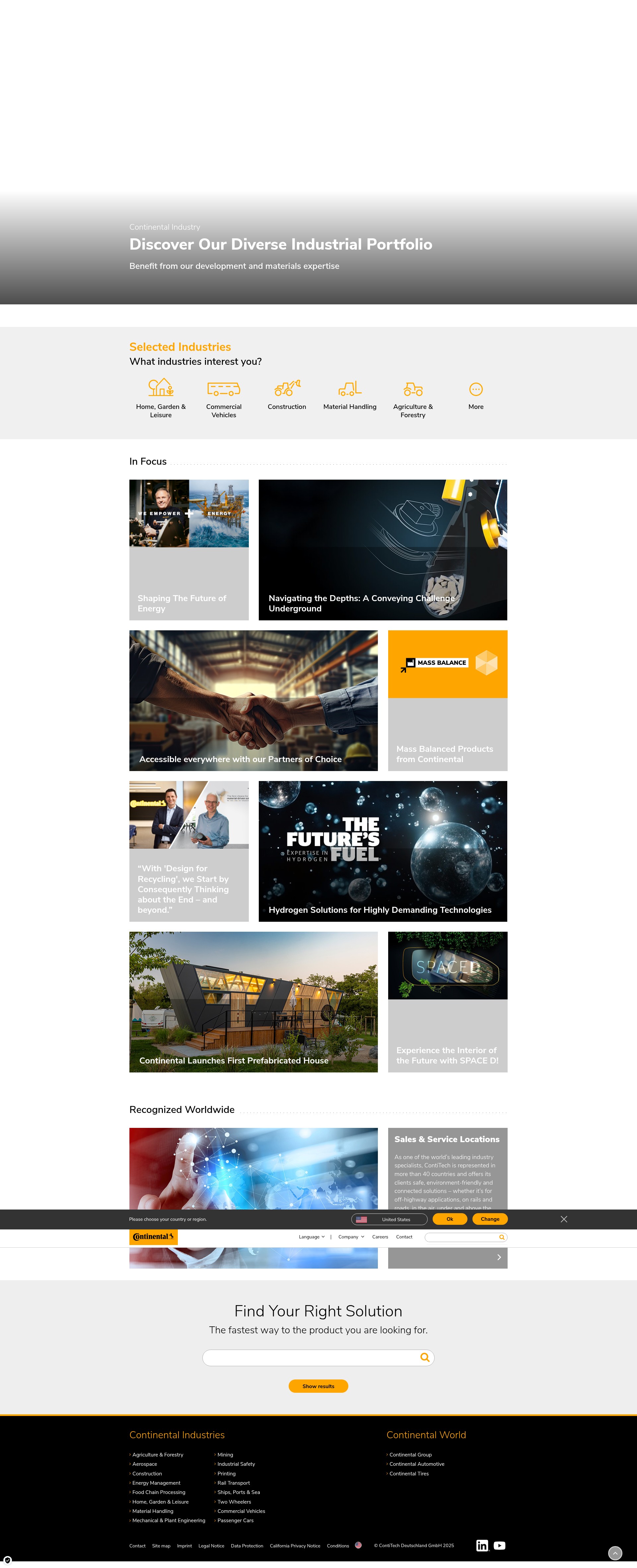 Screenshot of www.continental-industry.com