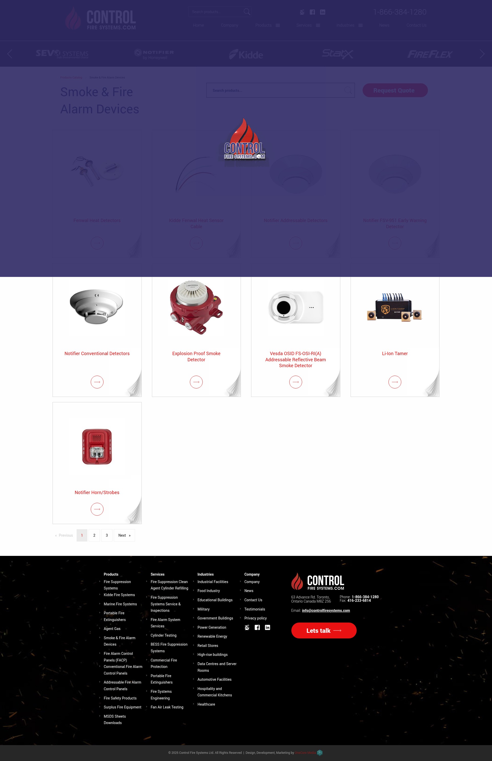 Screenshot of www.controlfiresystems.com