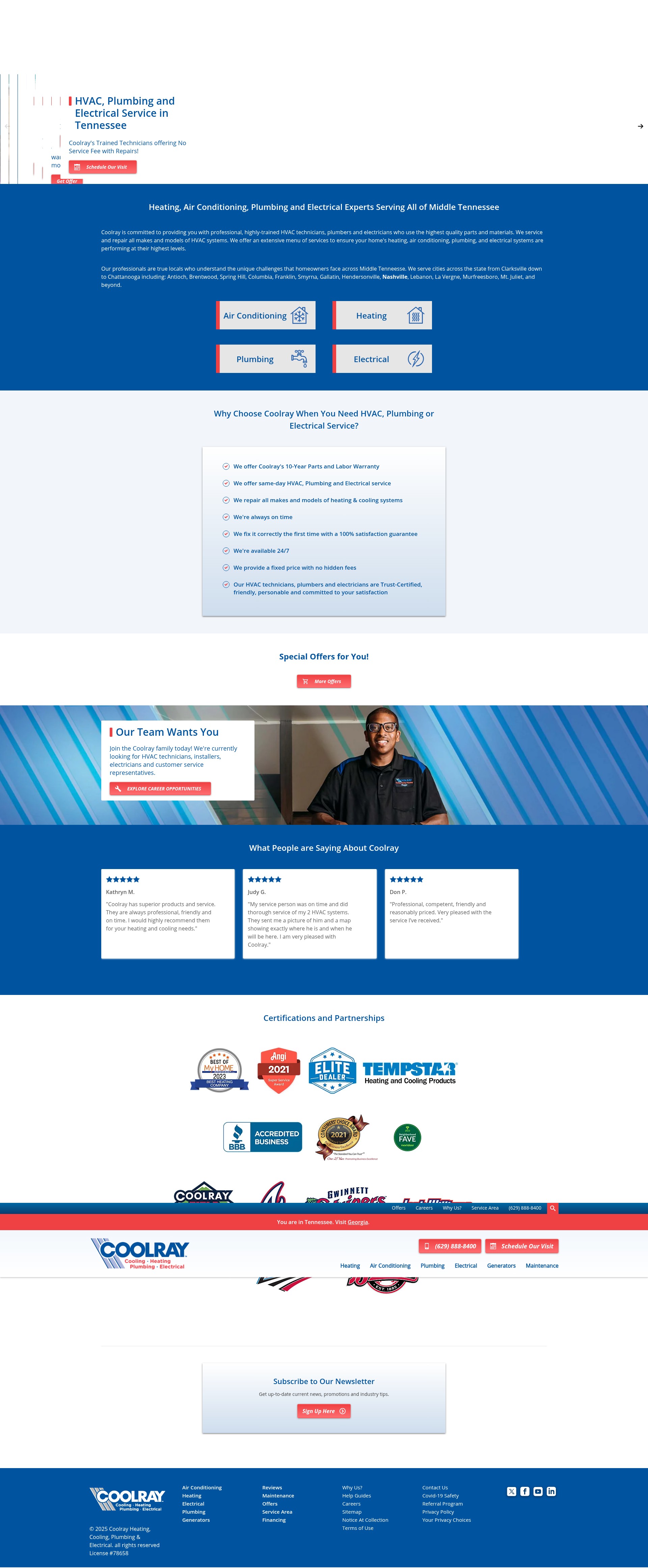 Screenshot of www.coolray.com