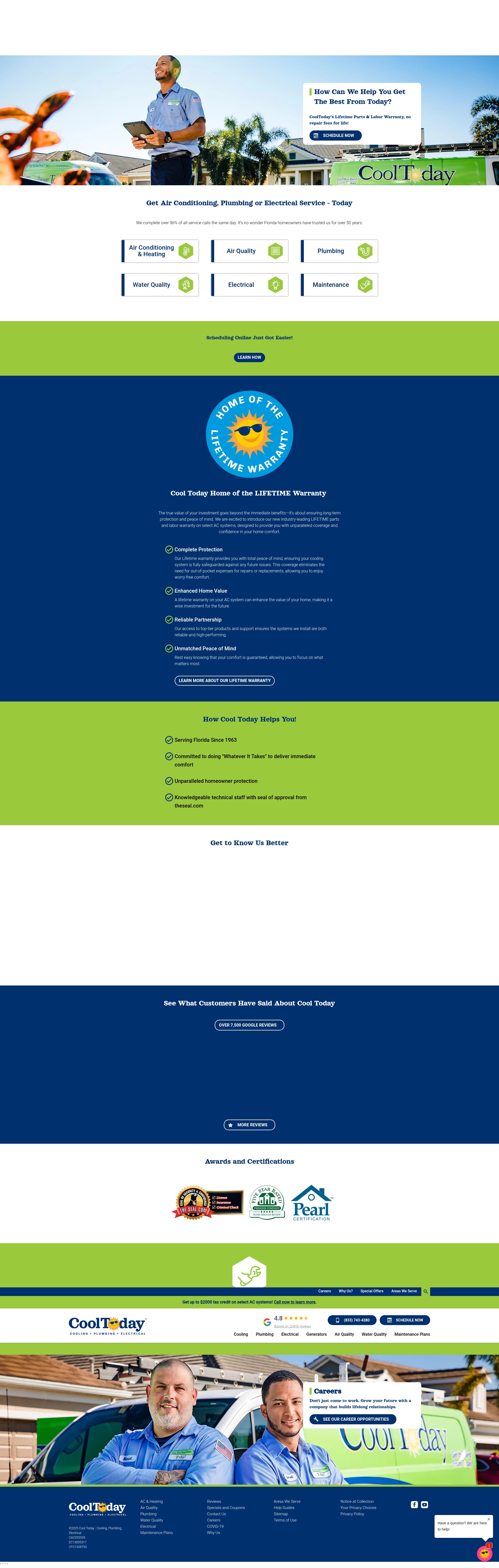 Screenshot of www.cooltoday.com