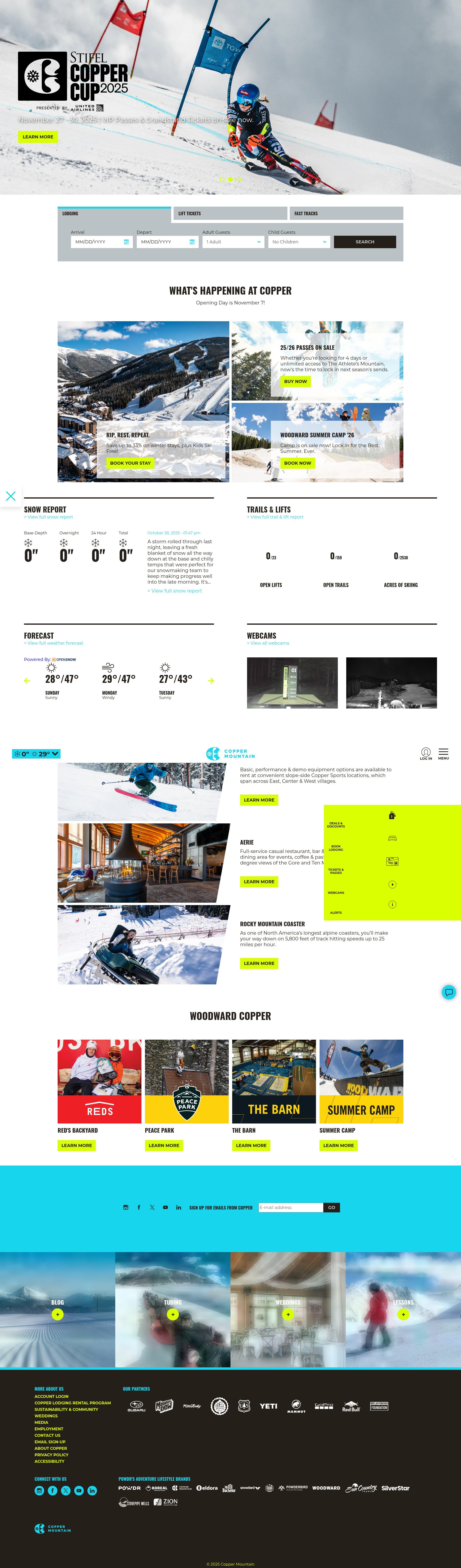Screenshot of www.coppercolorado.com