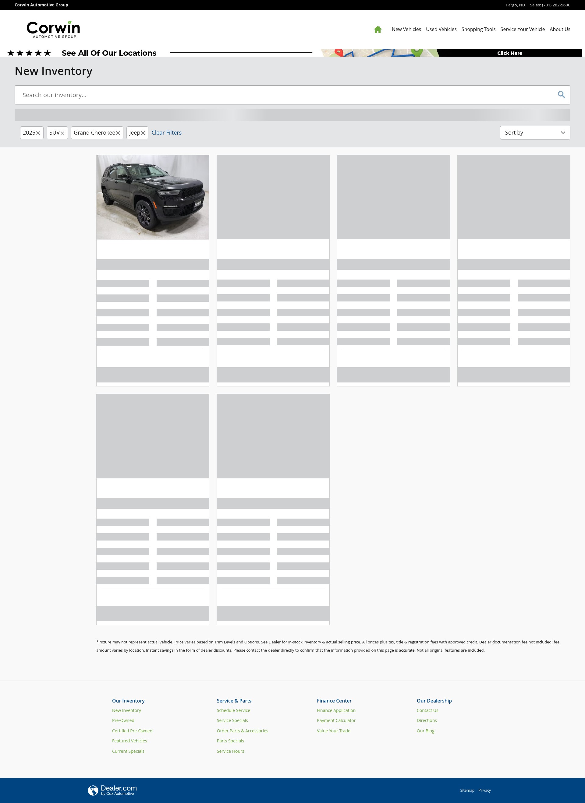 Screenshot of www.corwinauto.com