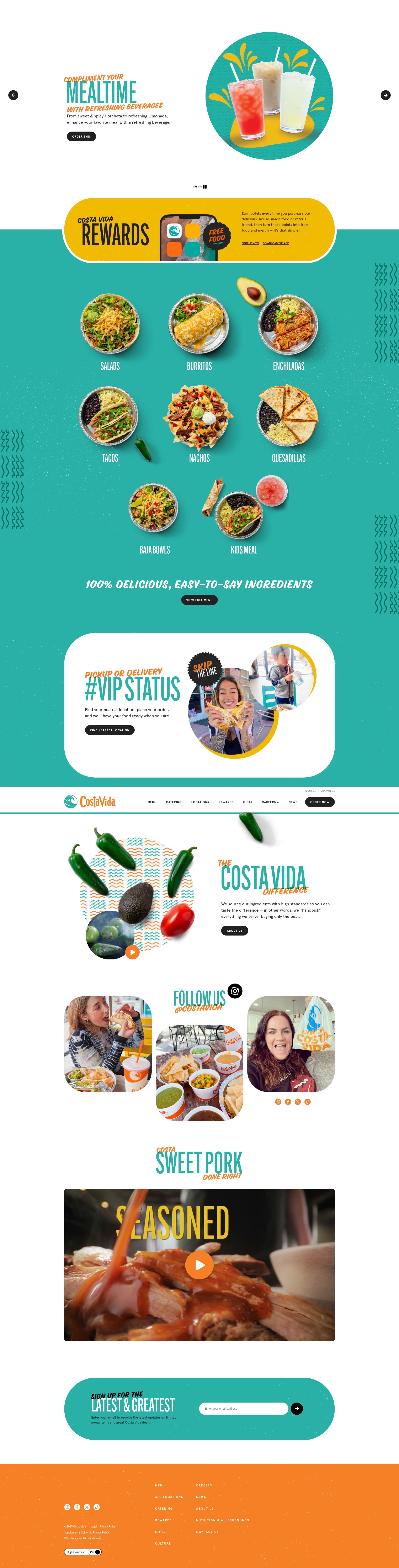 Screenshot of www.costavida.com
