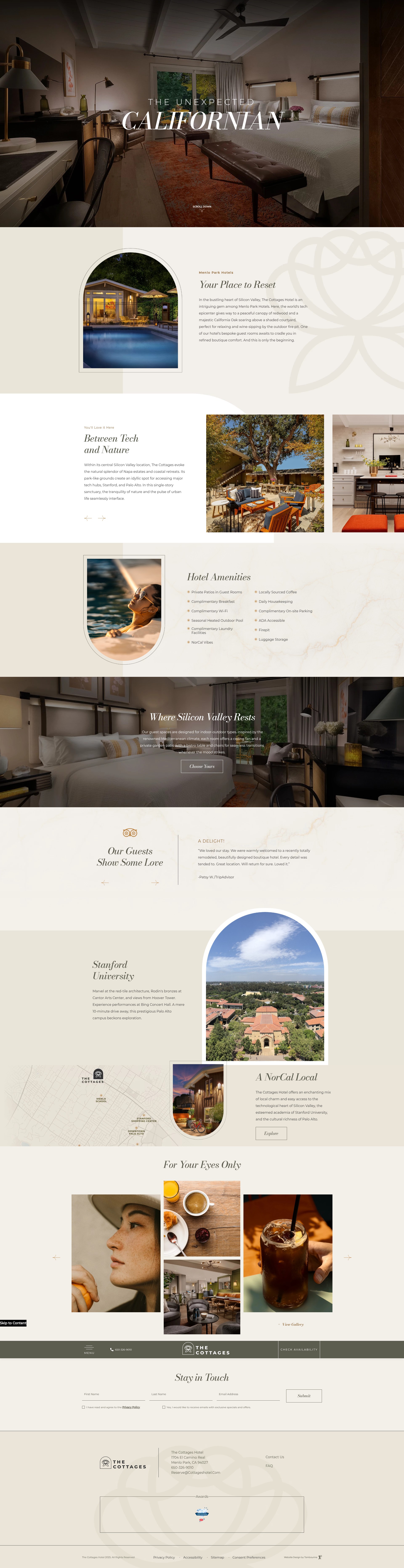 Screenshot of www.cottageshotel.com