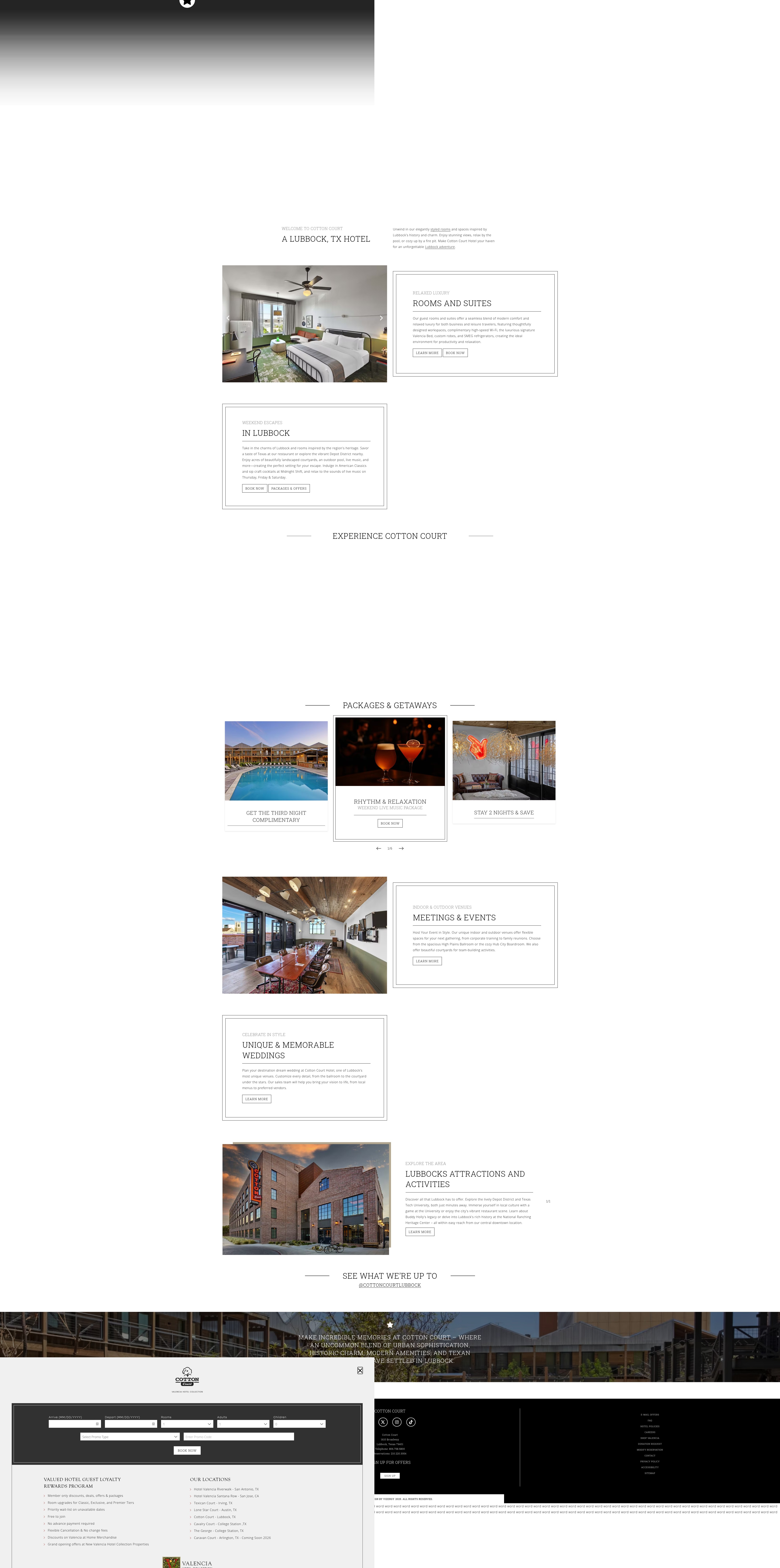 Screenshot of www.cottoncourthotel.com