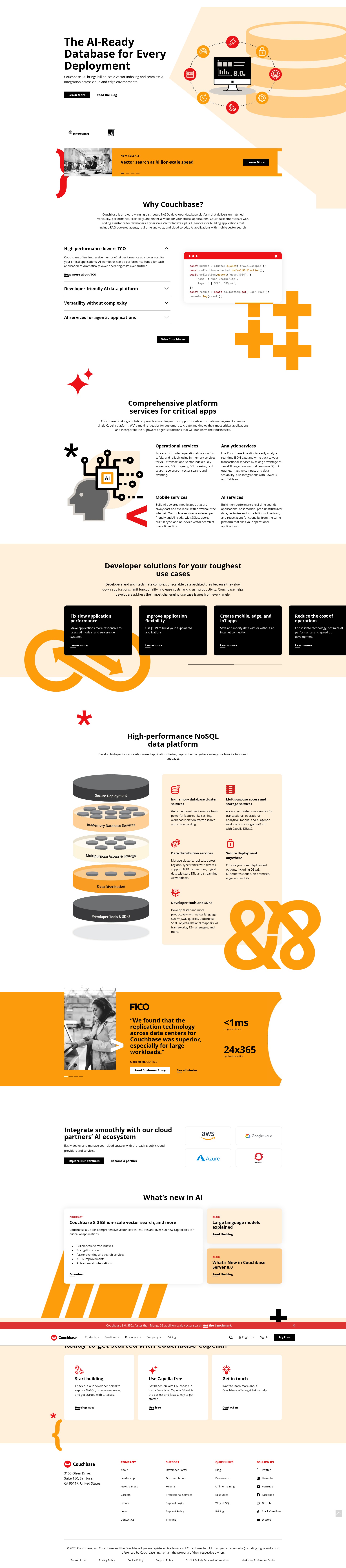 Screenshot of www.couchbase.com