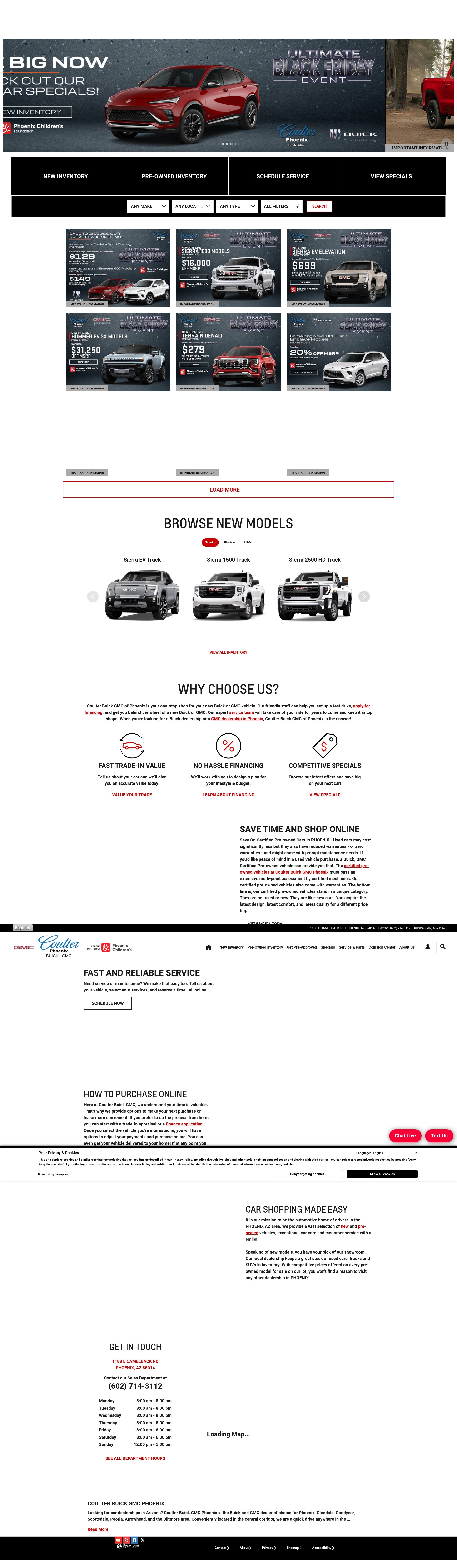 Screenshot of www.coulteroncamelback.com
