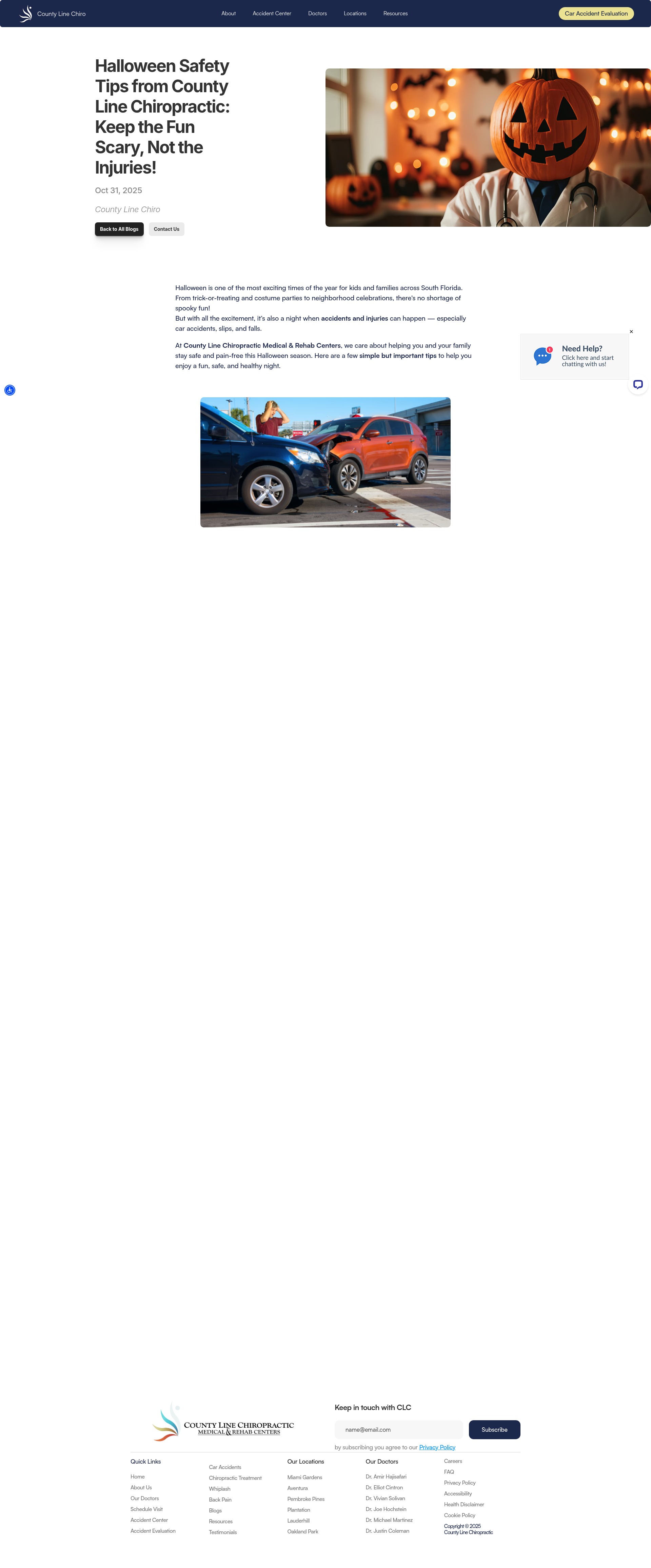 Screenshot of www.countylinechiro.com