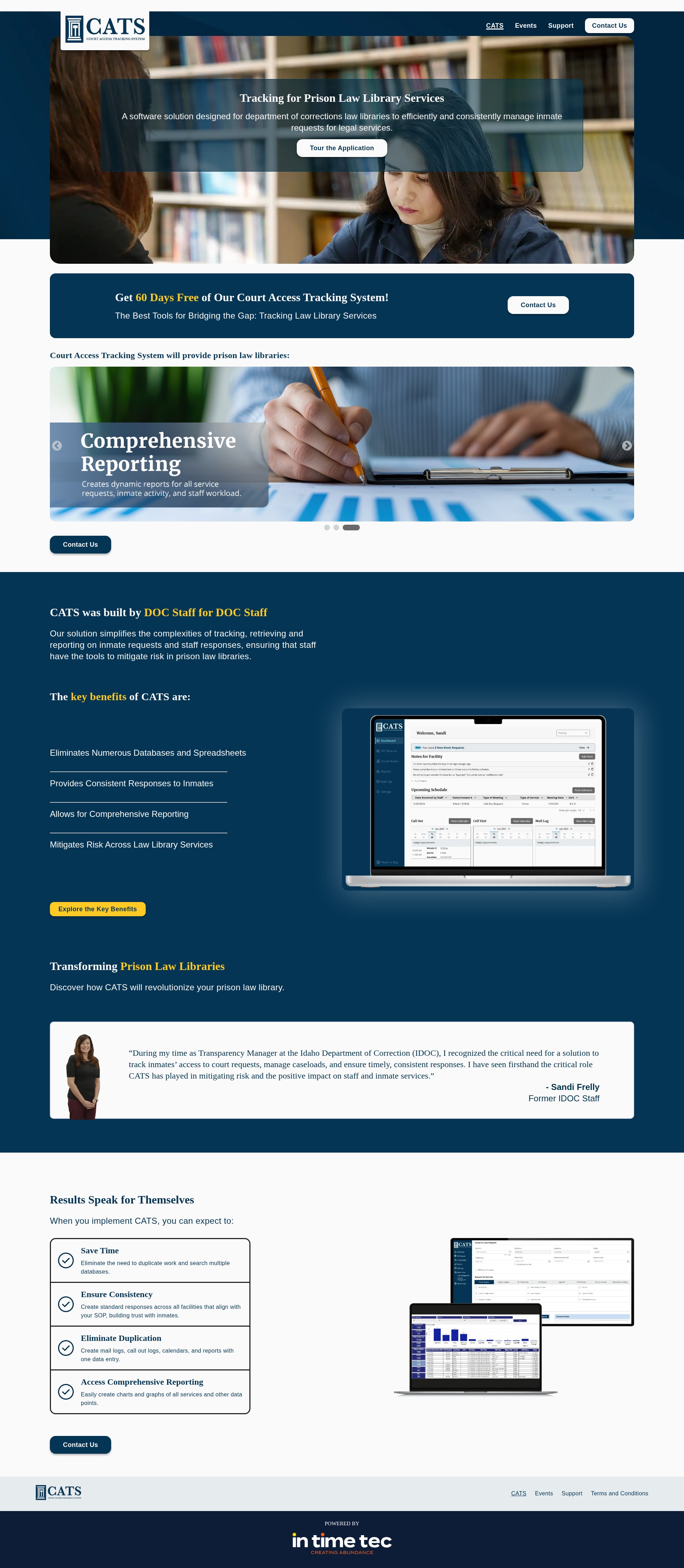 Screenshot of www.courtaccesstracking.com