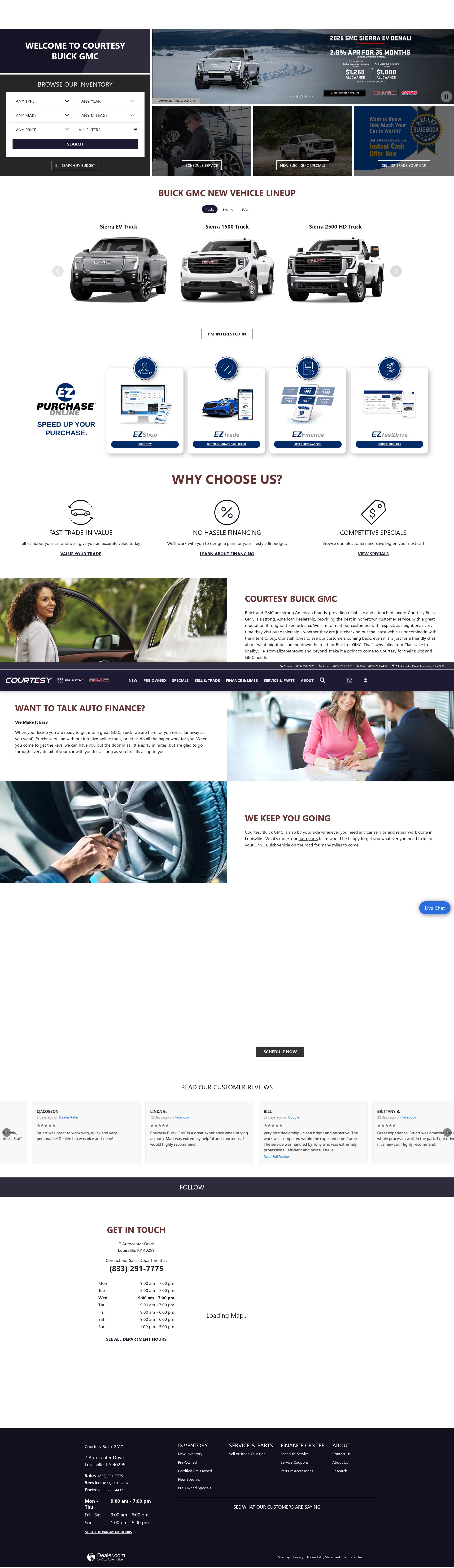 Screenshot of www.courtesybuickgmc.net
