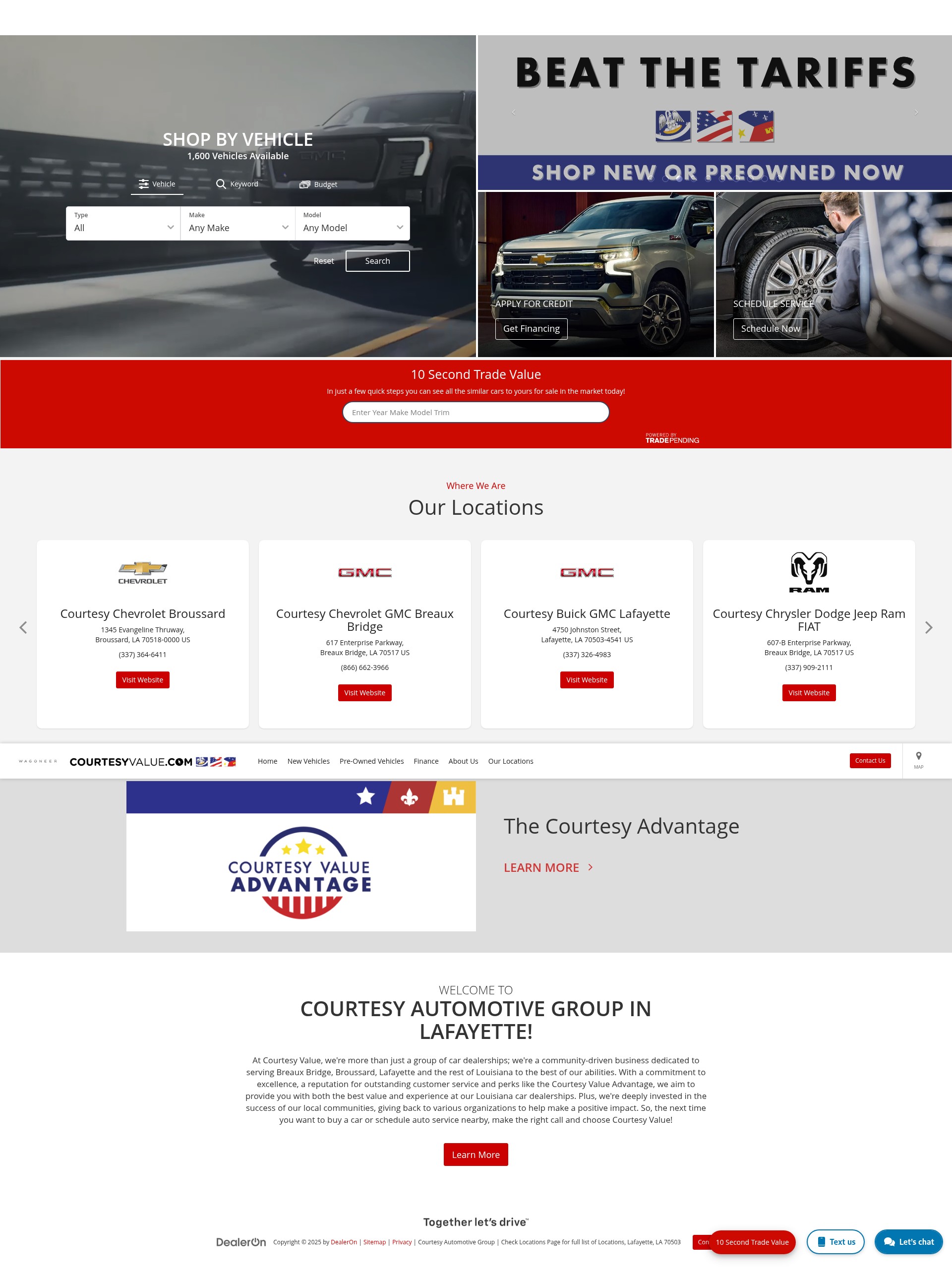 Screenshot of www.courtesyvalue.com