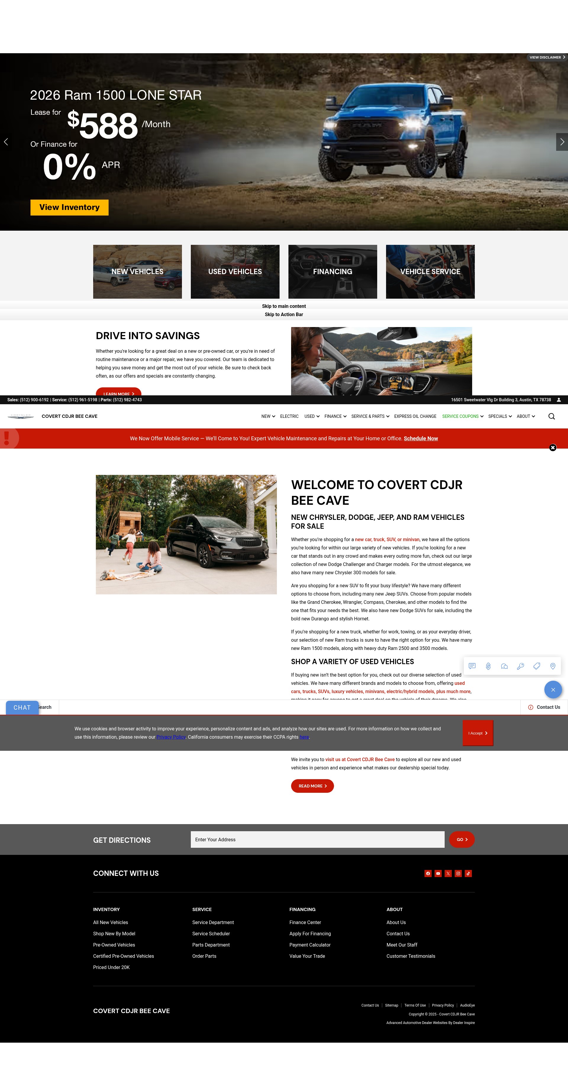 Screenshot of www.covertcdjrbeecave.com