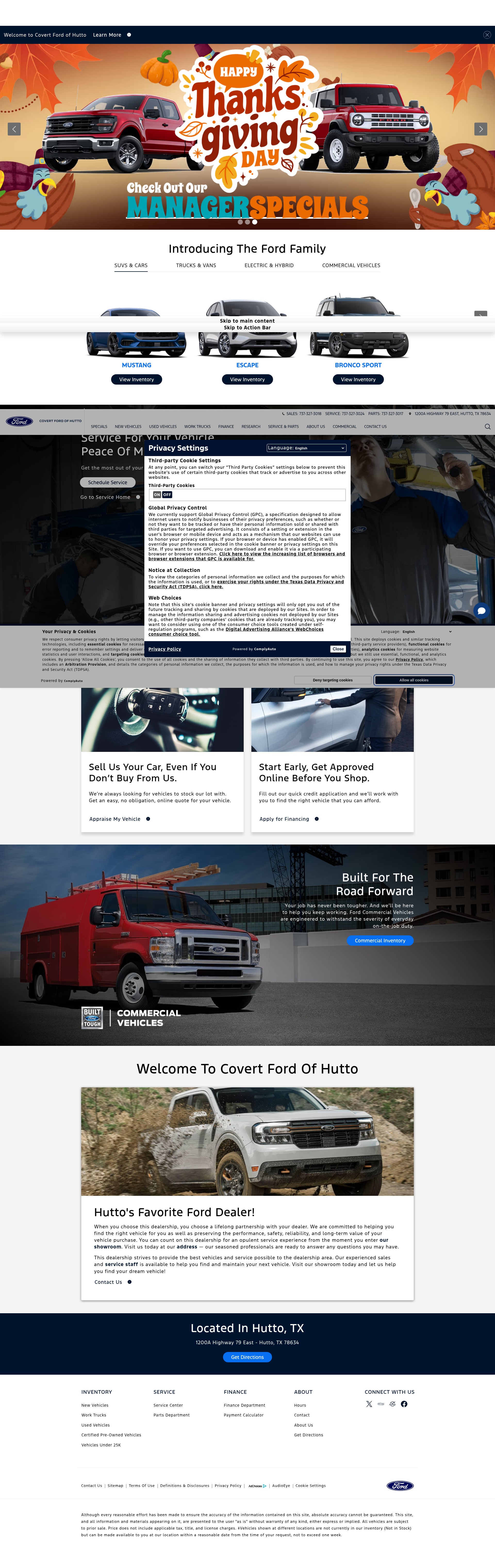 Screenshot of www.covertfordhutto.com